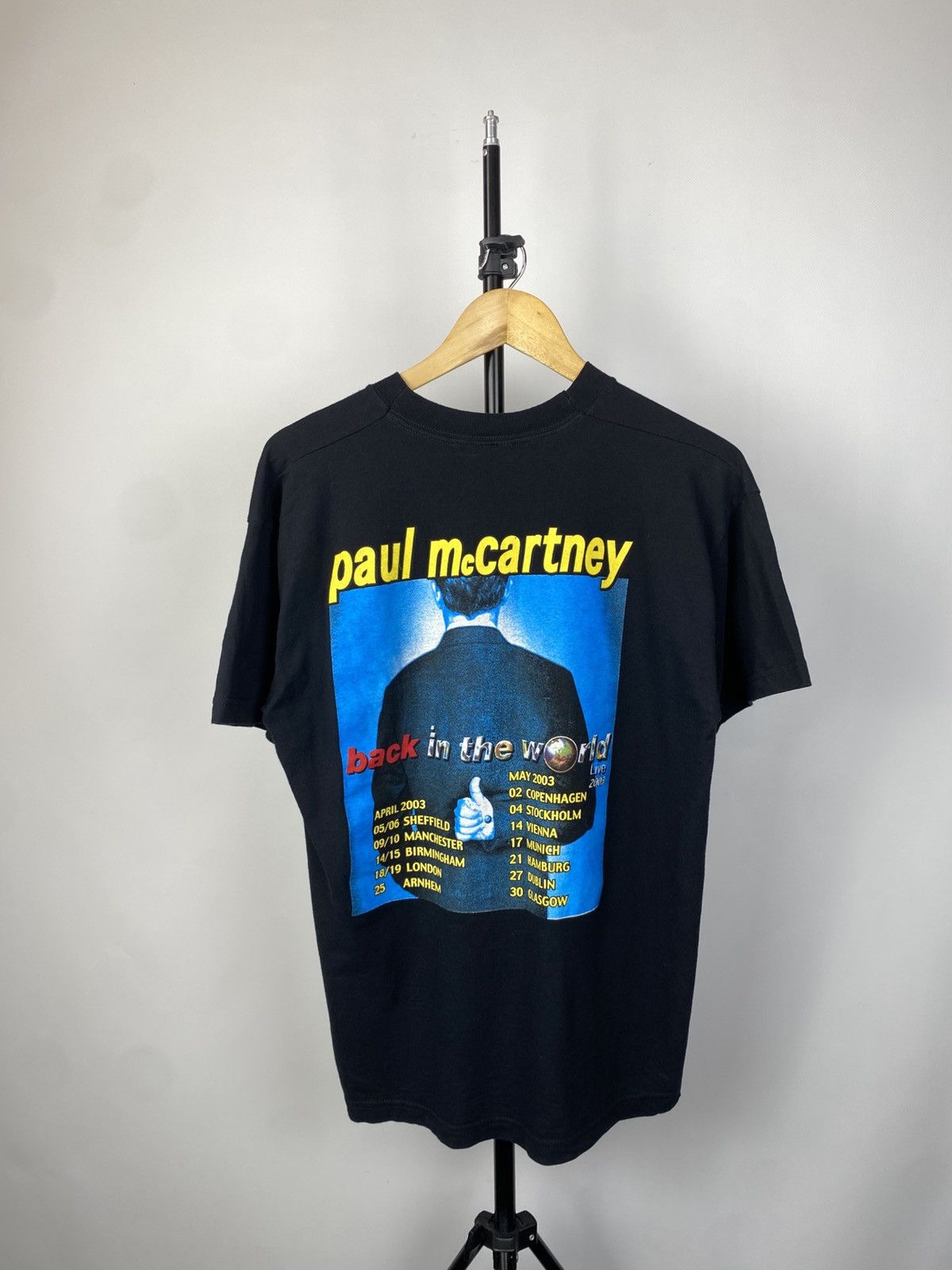 Band Tees × Vintage Vintage 2003 Paul McCartney back in the world tour t-shirt Size US L / EU 52-54 / 3 - 5 Thumbnail