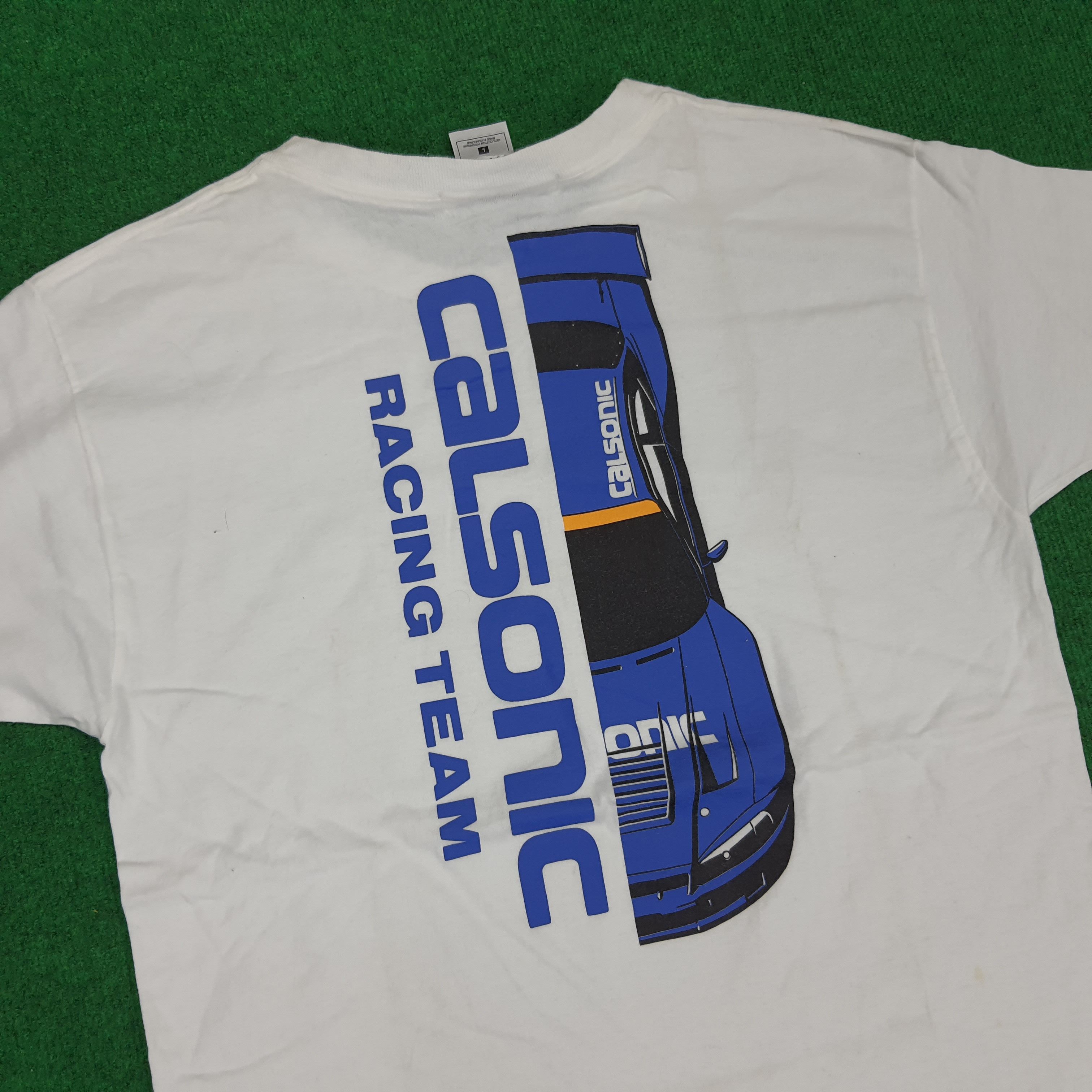 Japanese Brand Vintage Calsonic Racing Team T-shirt Size US M / EU 48-50 / 2 - 2 Thumbnail