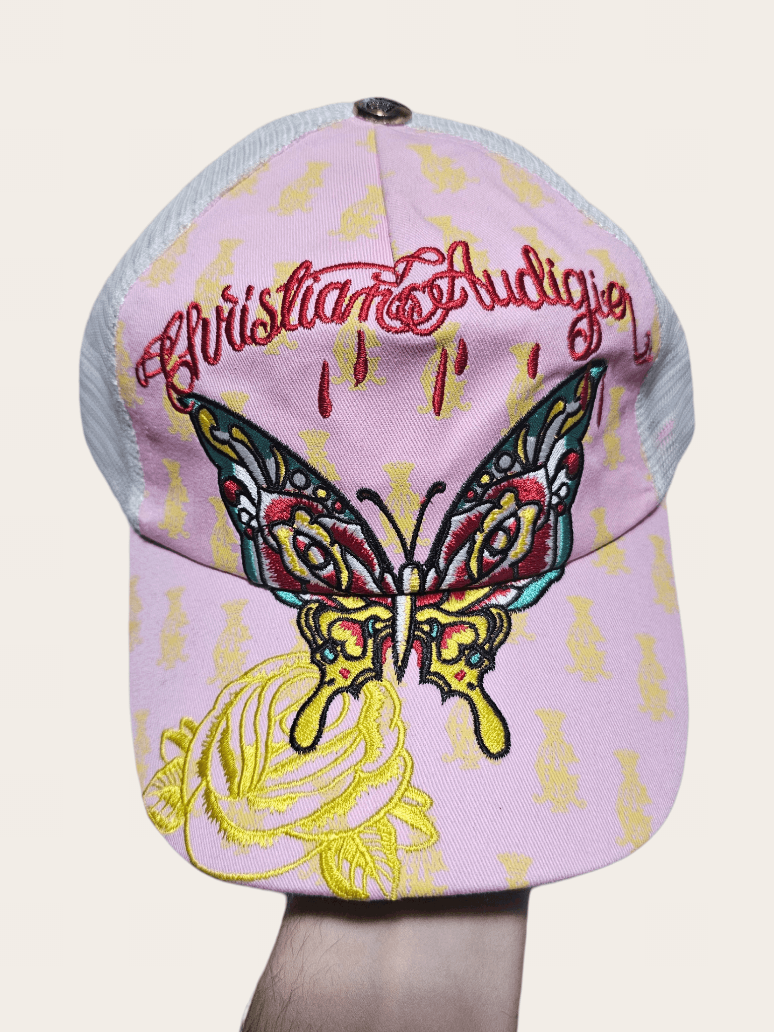 Christian Audigier Christian Audiger Butterfly Pink y2k Hat Size ONE SIZE - 2 Thumbnail