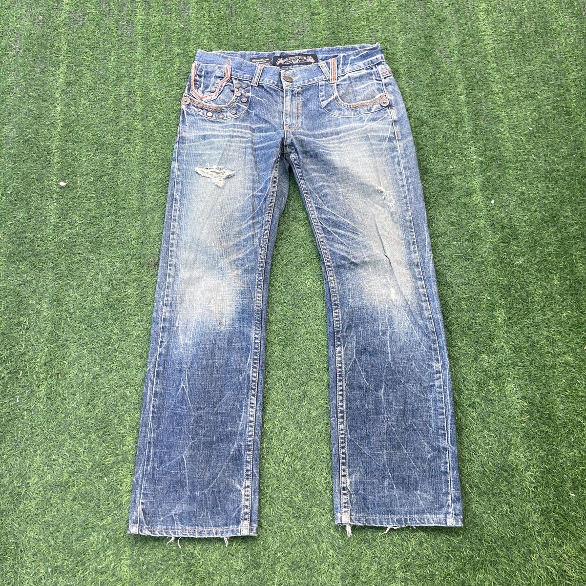 If Six Was Nine RED PEPPER FLARED BOOTCUT JEANS Size US 32 / EU 48 - 1 Thumbnail