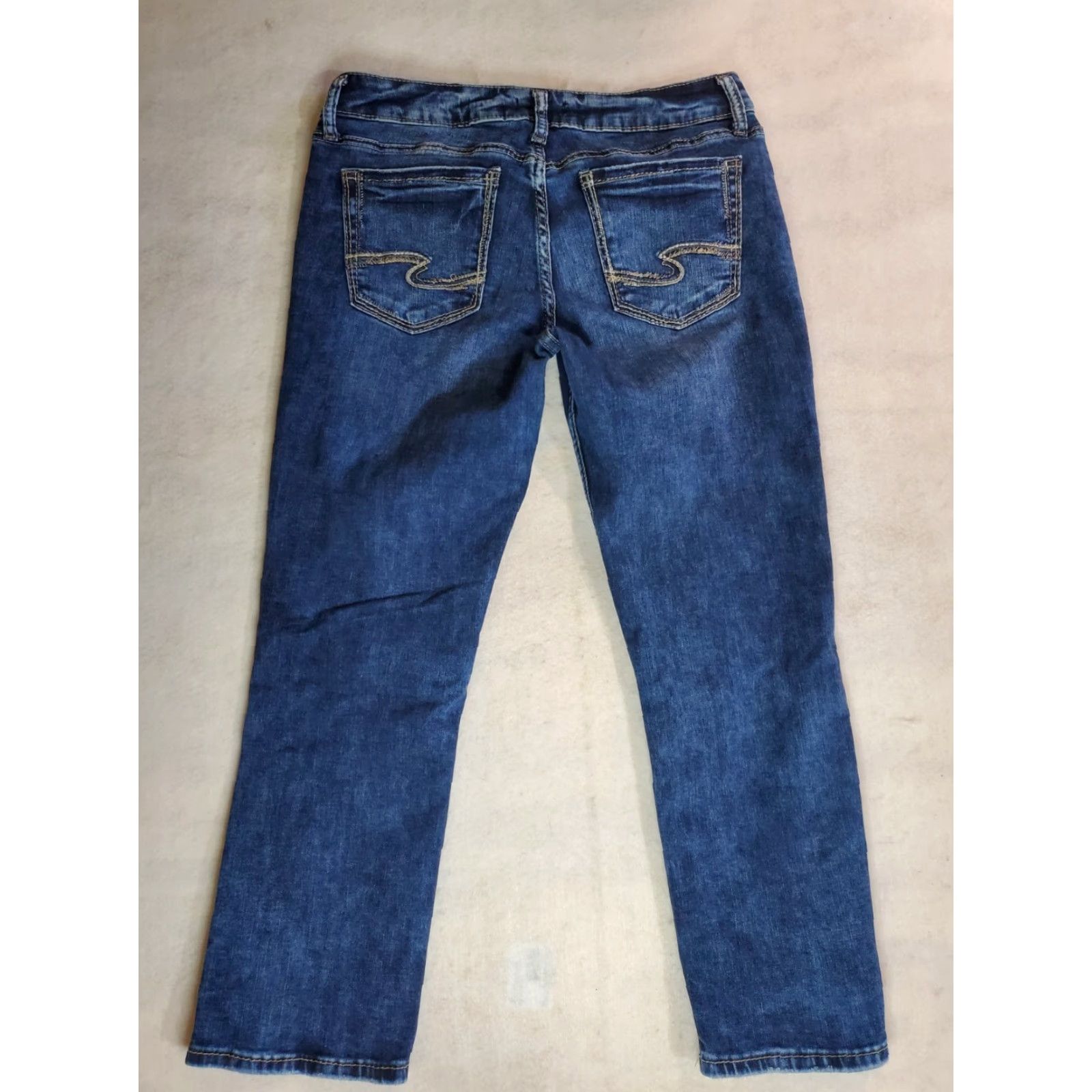 Silver Jeans Co. Silver Jeans Suki Capri Womens 31x22.5 31x27 Medium Wash Blue Jeans Size 24" / US 00 / IT 34 - 4 Thumbnail