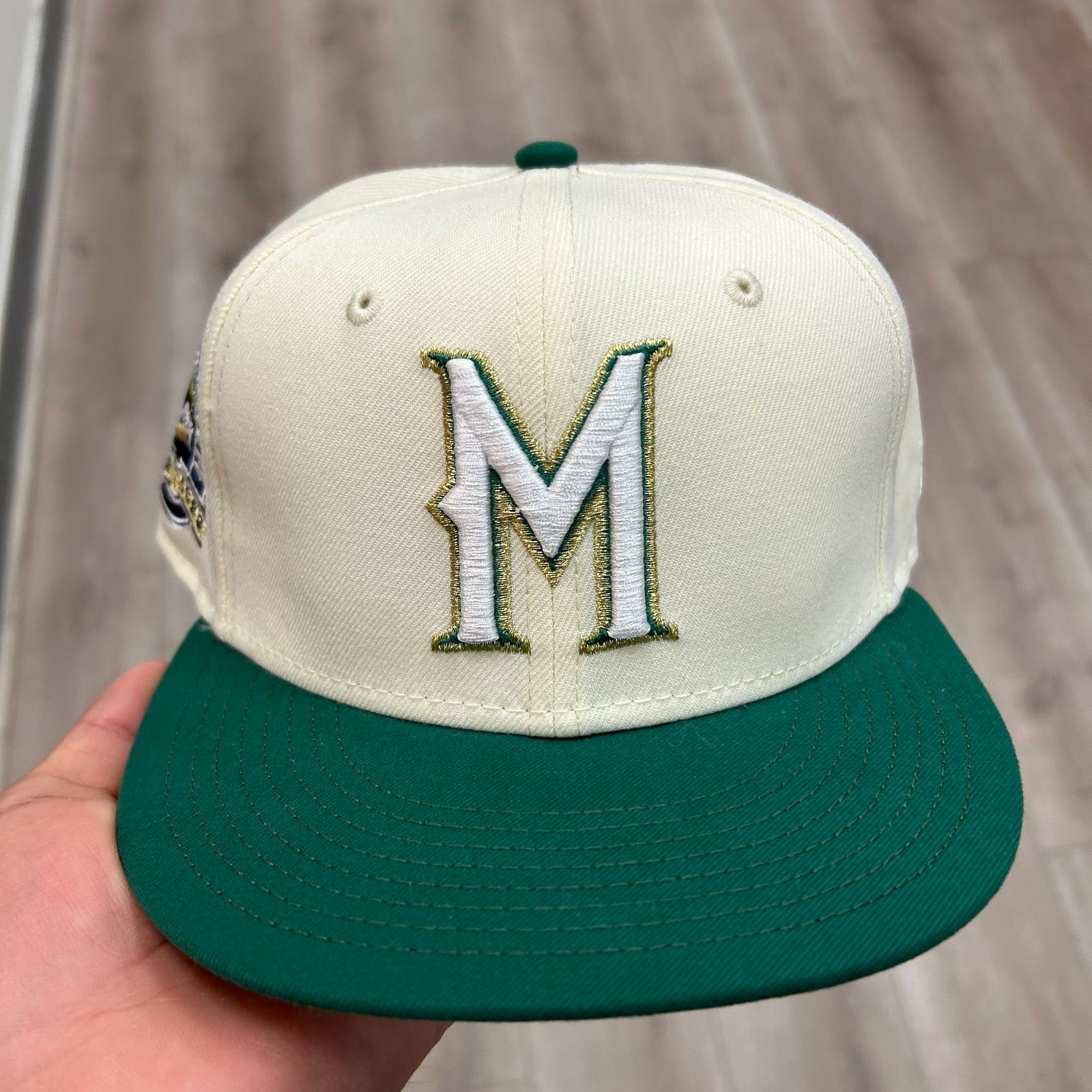 New Era Milwaukee Brewers Hat Men 7 1/4 59Fifty New Era Fitted Cap Size ONE SIZE - 2 Thumbnail