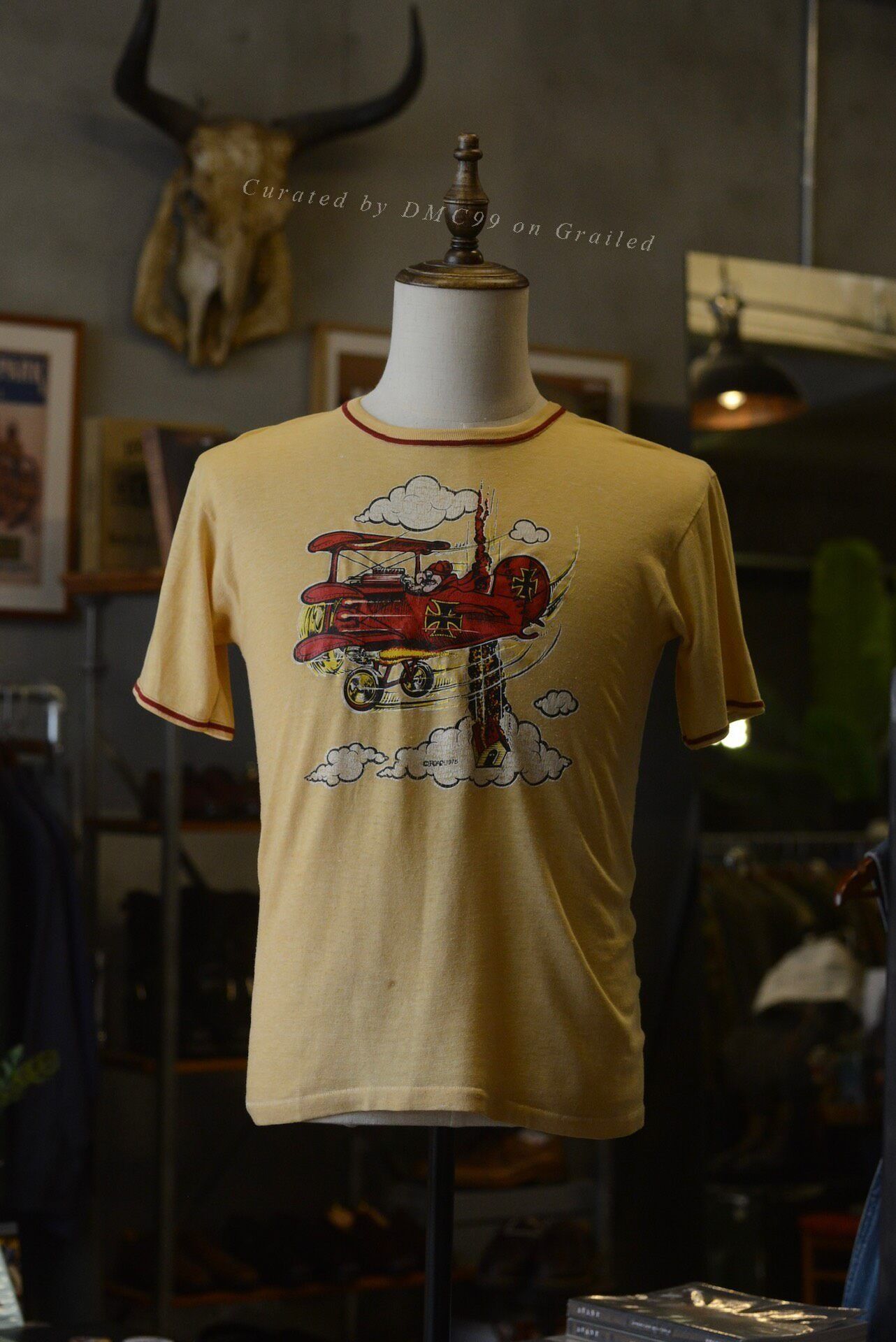 Vintage Vintage 1975 RedBaron Airplane Top Size US M / EU 48-50 / 2 - 1 Thumbnail