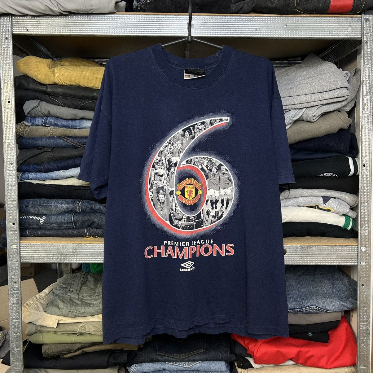 Umbro Vintage Umbro Manchester United 90’s Big Logo Soccer tee Size US L / EU 52-54 / 3 - 1 Thumbnail