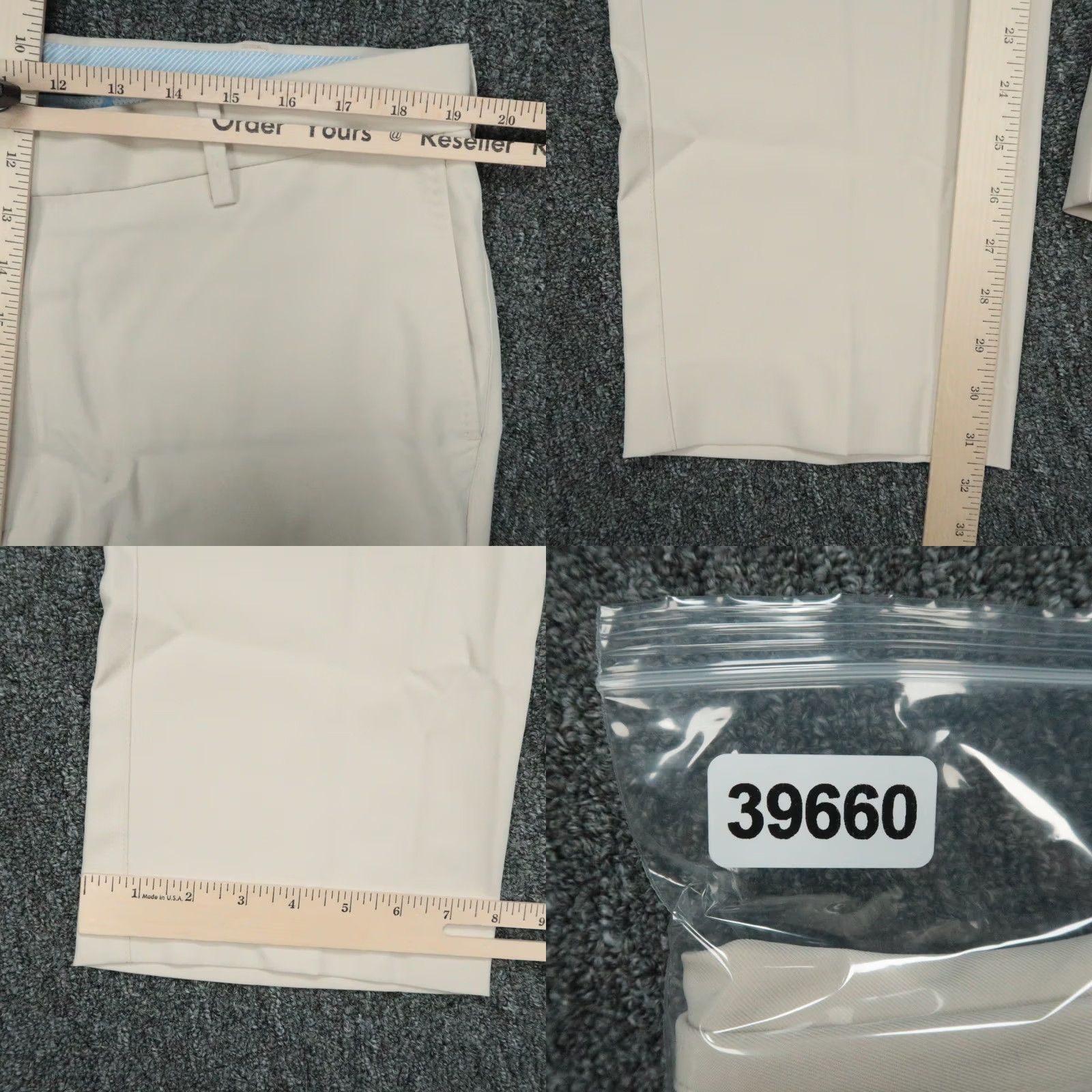 Peter Millar Peter Millar Pants Mens 38x32 Khaki Tan Durham High Drape Performance Trouser Chino Straight 32 In Inseam Regular Pockets Beige Size US 38 / EU 54 - 8 Thumbnail