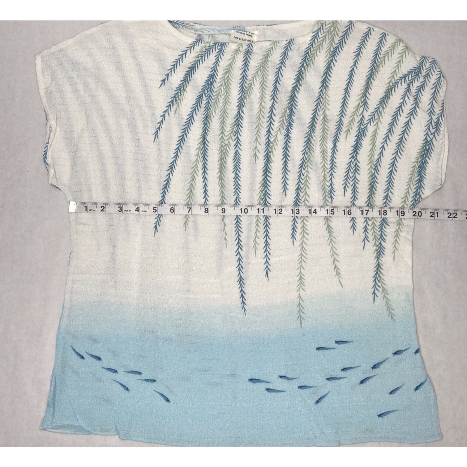 Vintage VINTAGE Manyo Hawaii Shirt Womens Large L Blue Green Palm Beach Size L / US 10 / IT 46 - 6 Thumbnail