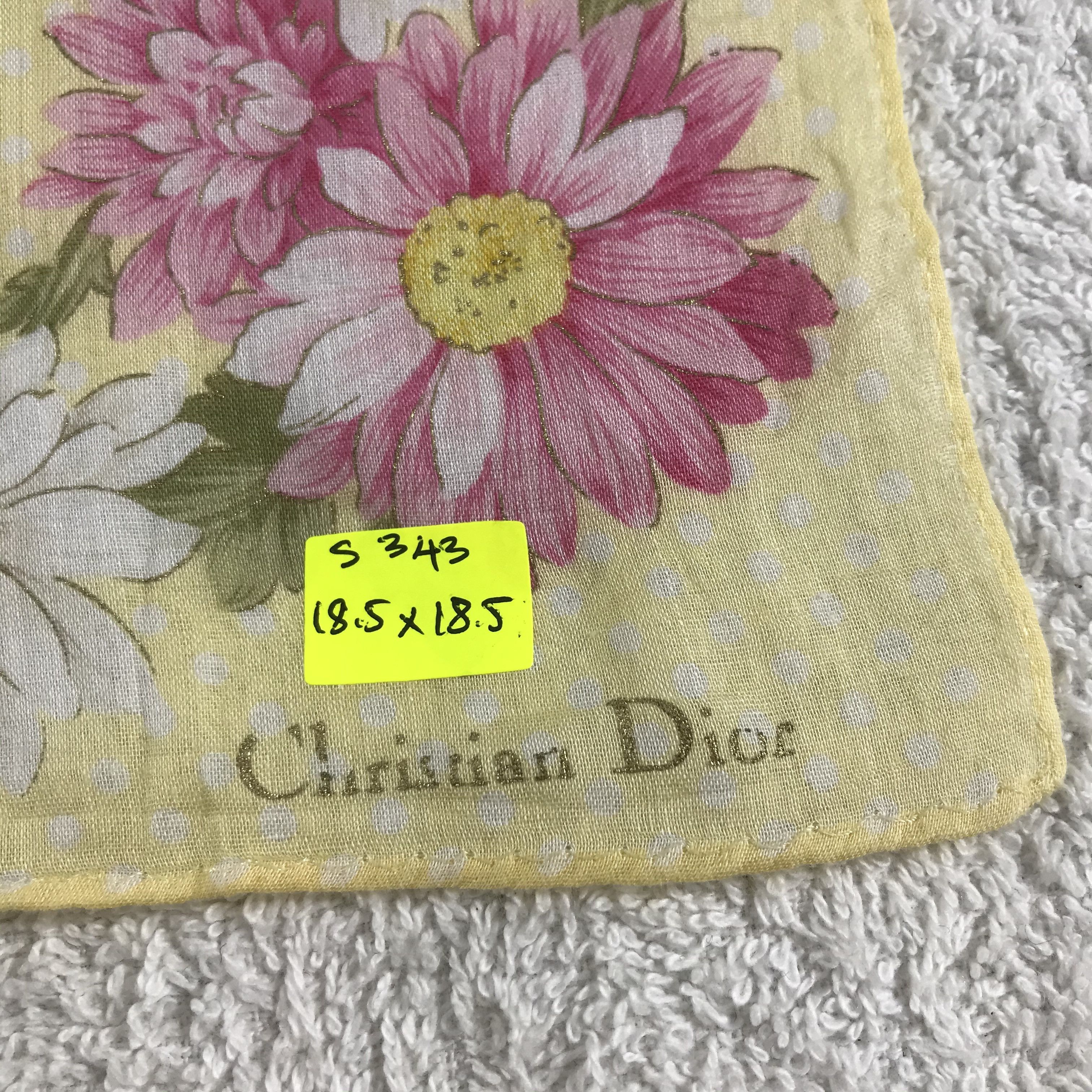 Christian Dior Monsieur × Vintage Christian Dior Bandana / Handkerchief / Neckerchief - S343 Size ONE SIZE - 5 Thumbnail