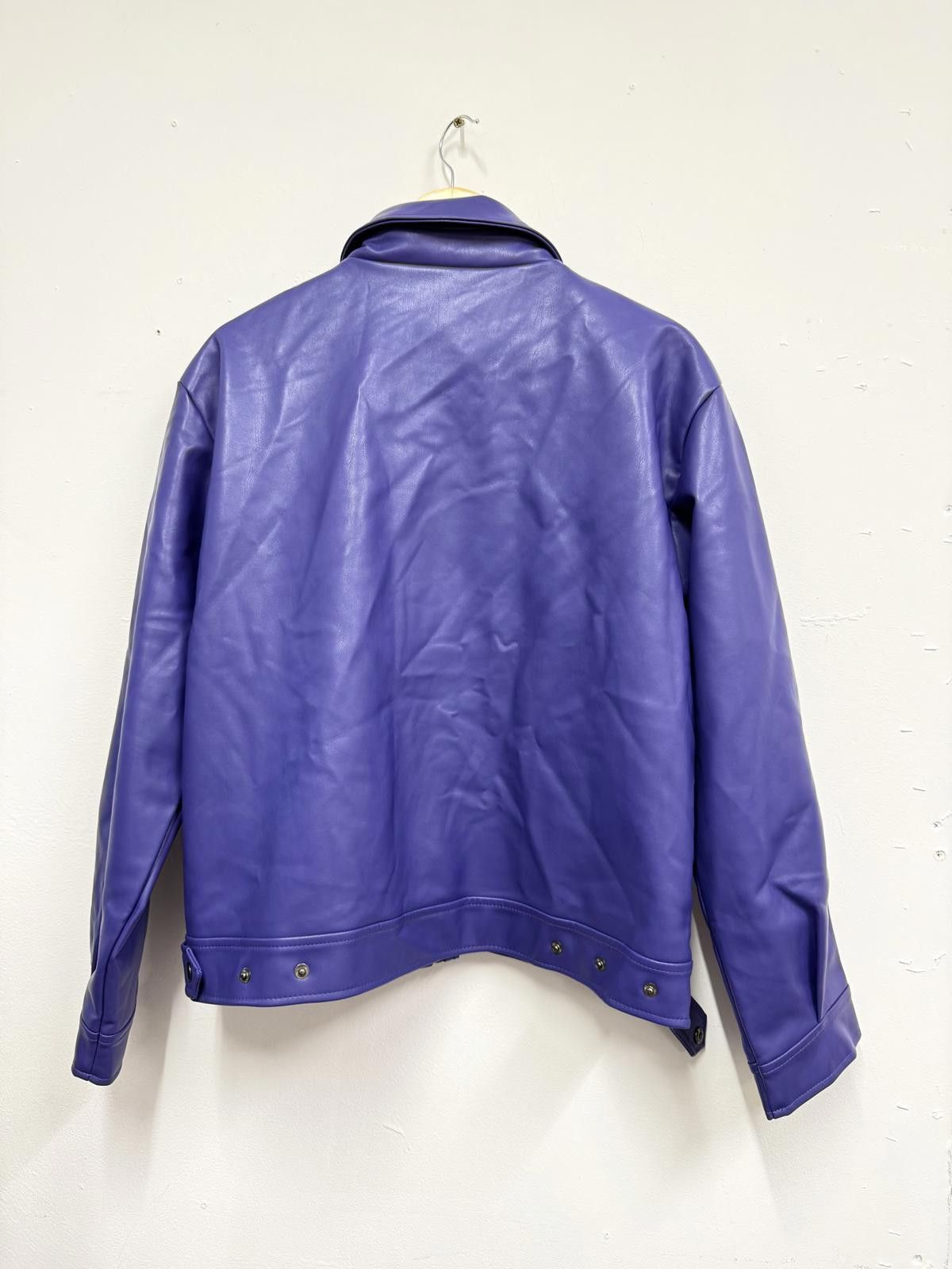 Other Purple Leather Jacket Women's Size 42 Size M / US 6-8 / IT 42-44 - 4 Thumbnail