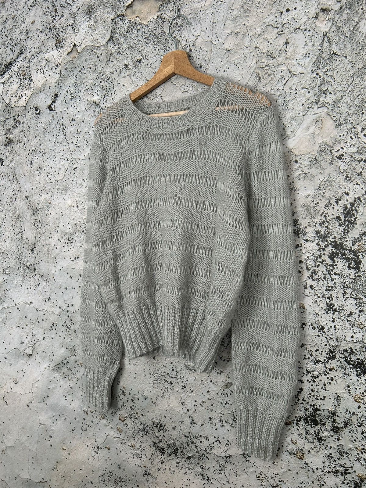 Handmade Vintage Handmade Knitted Sweater Japanese Avant Garde Wool Size US M / EU 48-50 / 2 - 2 Thumbnail