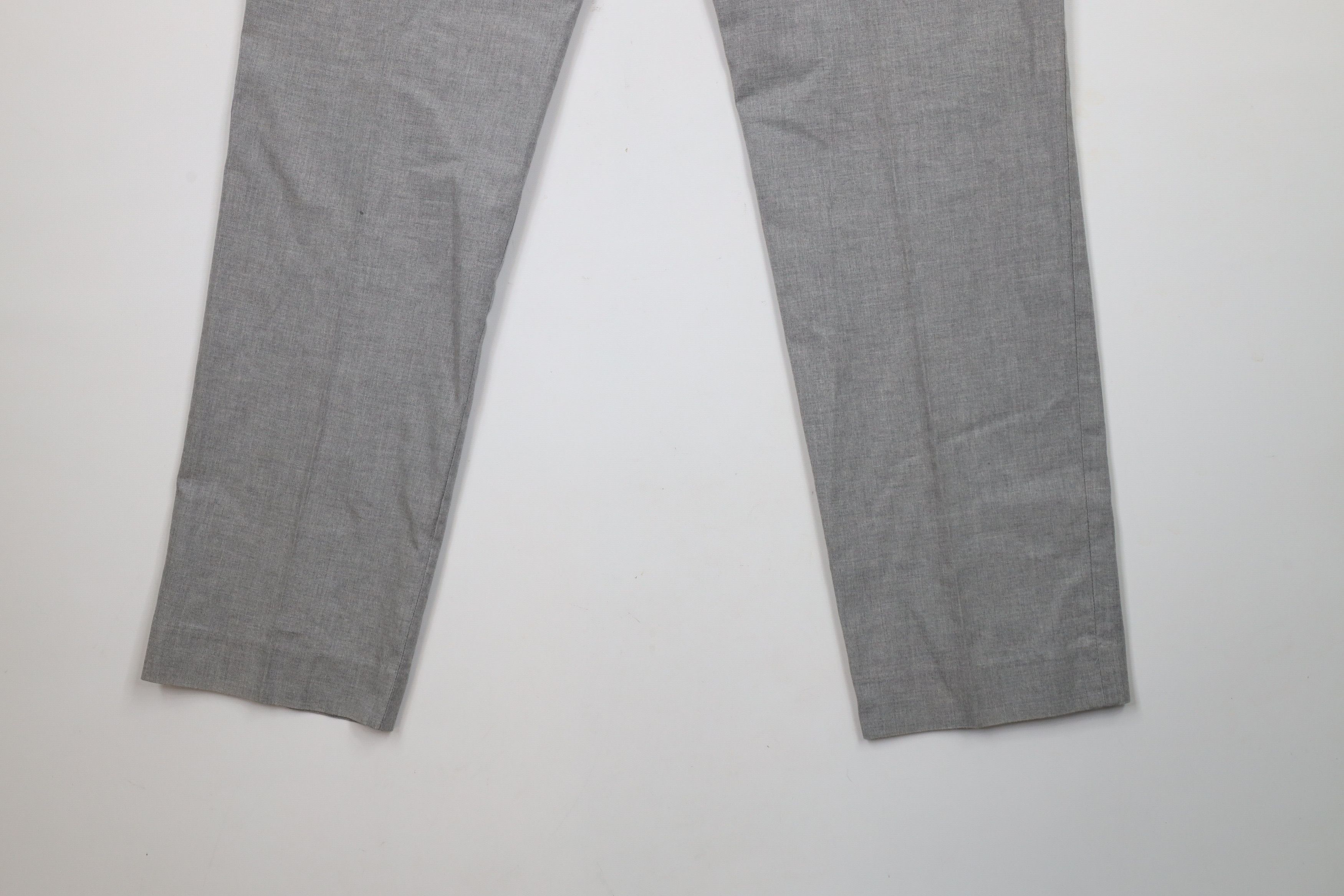 J.Crew × Vintage J Crew Bowery Fit Chambray Chinos Trousers Pants Gray Cotton Size US 35 - 10 Thumbnail