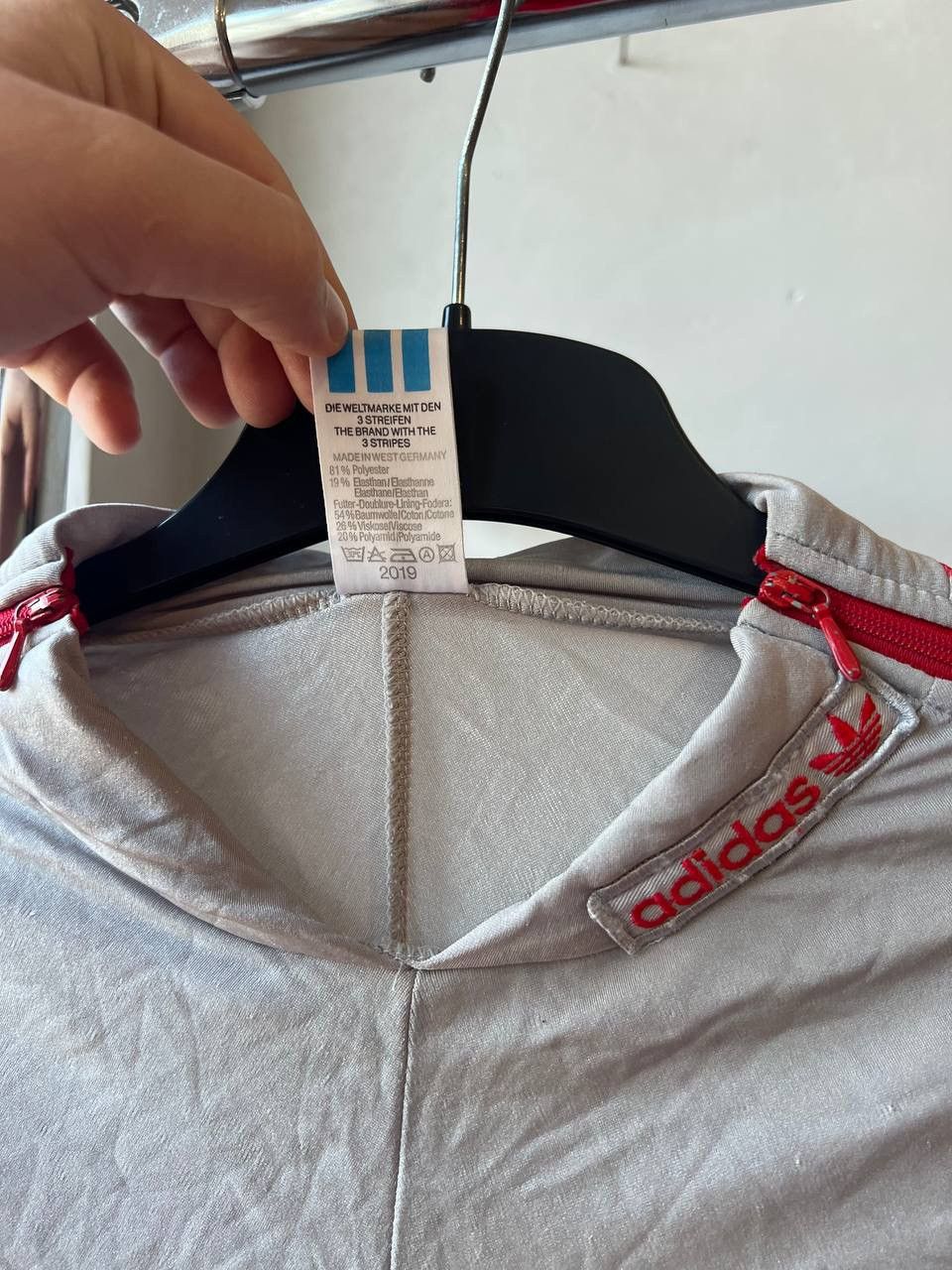 Adidas 1980 RARE ADIDAS MADE IN WEST GERMANY RUN BIKE OVERALLS L Size 52L - 6 Thumbnail