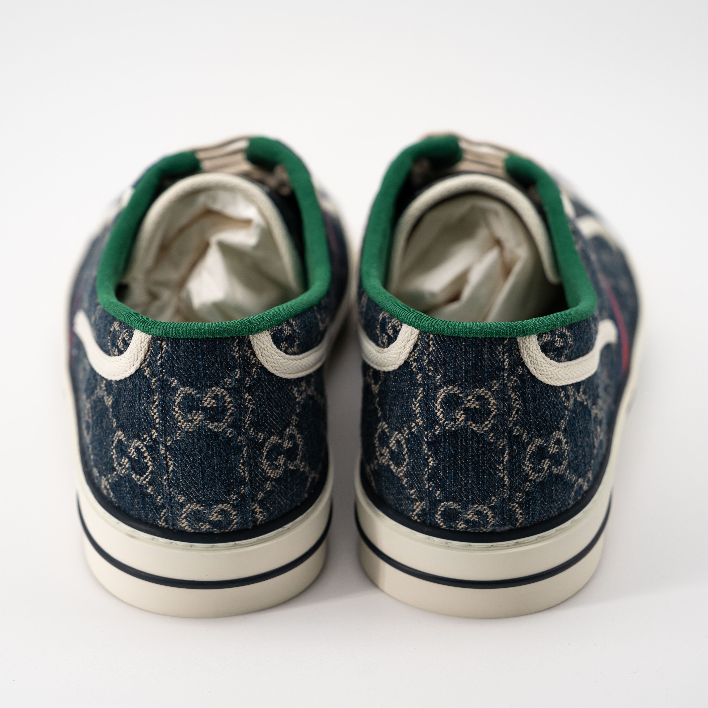 Gucci size 14.5G - Gucci Tennis Denim Sneakers GG print Size US 15 / EU 48 - 4 Thumbnail