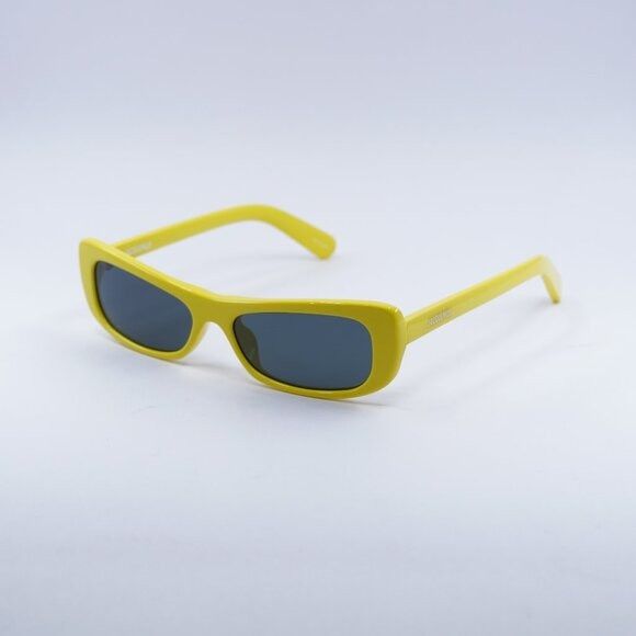 Jacquemus Jacquemus CAPRI JAC/55 C5 Sunglasses Yellow Rectangle Frame Size ONE SIZE - 3 Thumbnail