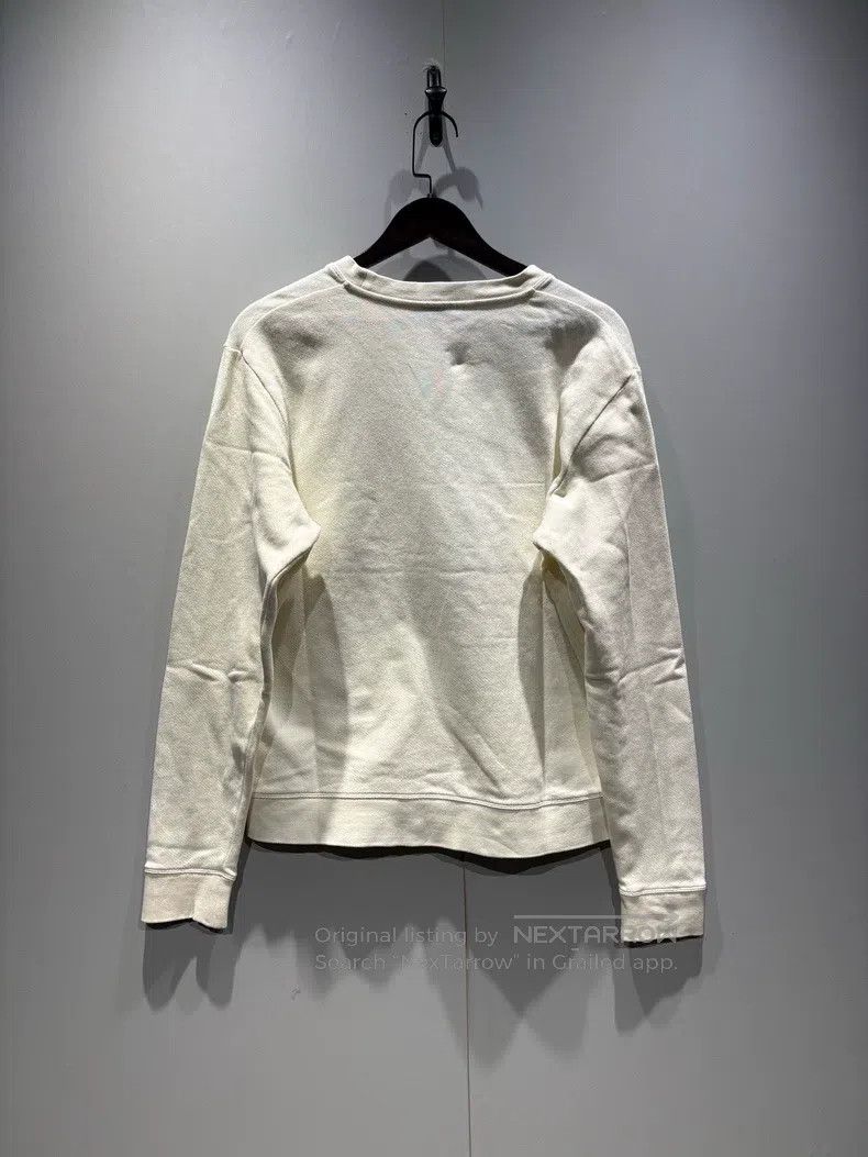 Loewe Loewe Beige Classic Embroidered Large Logo Crewneck Sweats Size L / US 10 / IT 46 - 2 Thumbnail