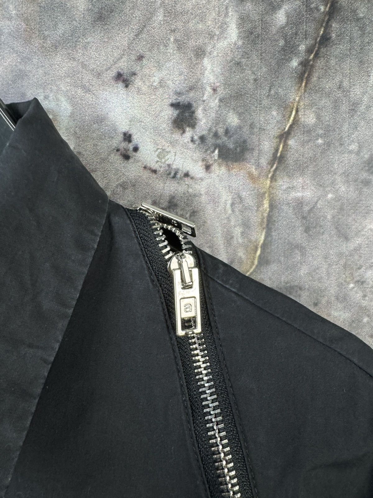 Alexander Wang Alexander Wang Black Shirt Long Sleeve Zip Detail Designer Size S / US 4 / IT 40 - 6 Thumbnail