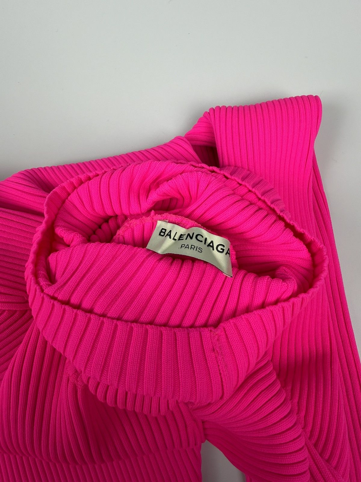 Balenciaga Balenciaga Pink Pleated Turtle Neck Size S / US 4 / IT 40 - 8 Thumbnail