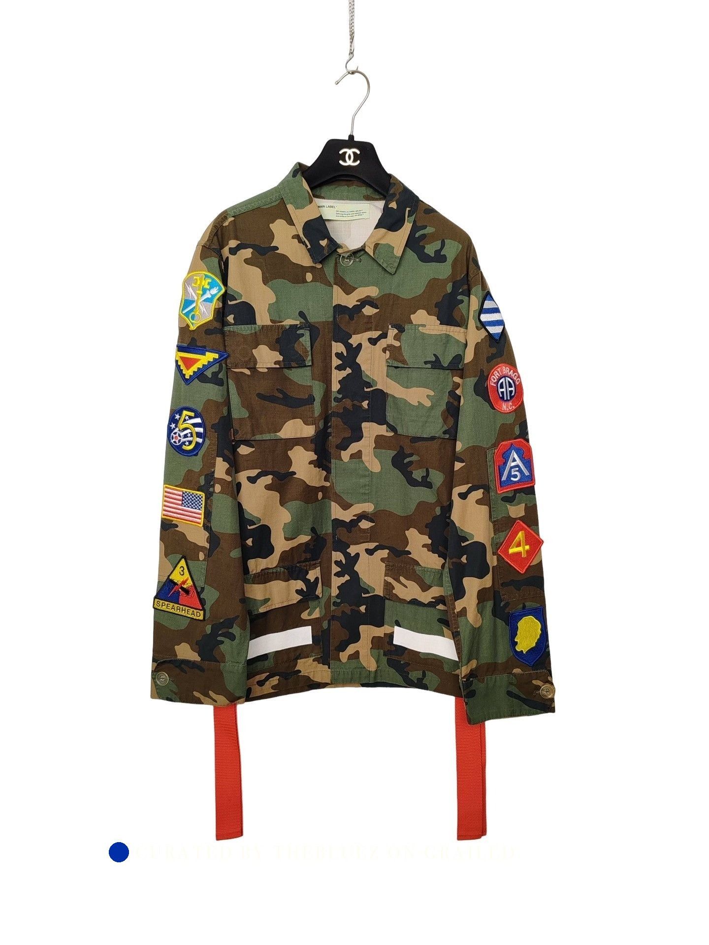 Off-White Multi Camo Patch-Embellished Light Jacket Size US XXS / EU 40 - 1 Thumbnail