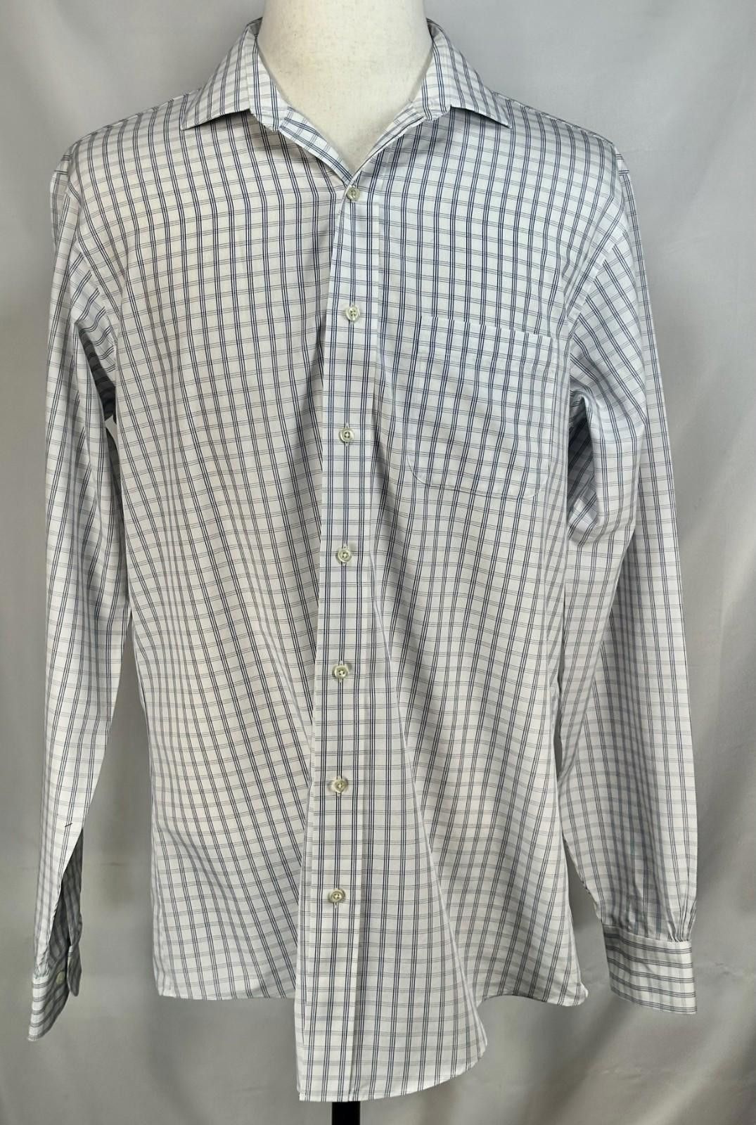 Brooks Brothers Brooks Brothers Slim No-Iron Cotton Button Up Blue Men XL 16 Size 44R - 1 Thumbnail