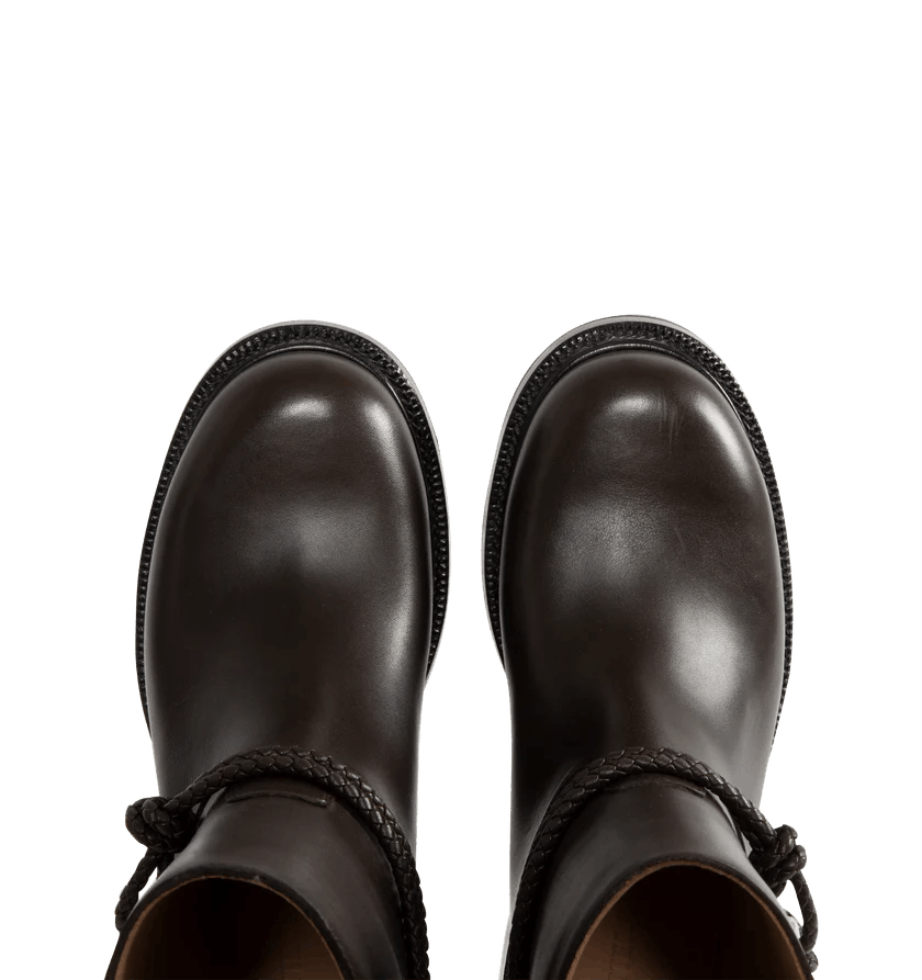 Bottega Veneta o1h1sh10526 James Ankle Boot in Black/Fondant Size US 7 / IT 37 - 4 Thumbnail