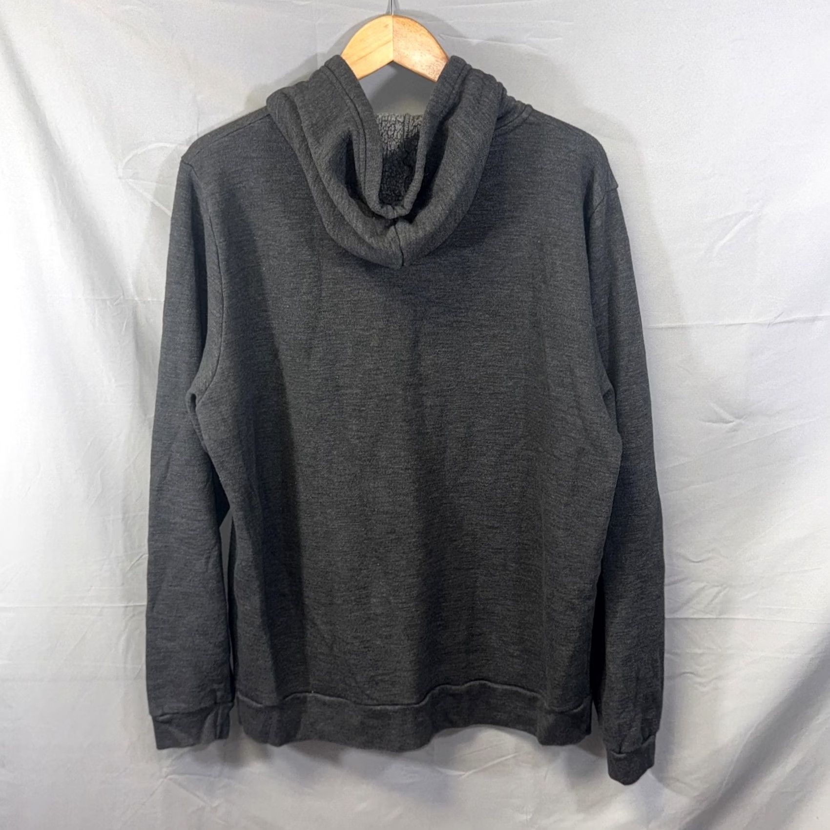 Marine Layer Marine Layer Trove Hoodie Mens XL Gray Sherpa Lined Fleece Full Zip Hooded Size US XL / EU 56 / 4 - 2 Thumbnail