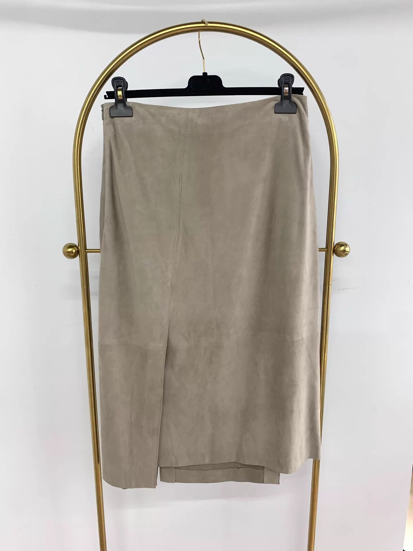 Brunello Cucinelli Brunello Cucinelli Suede Irregular Skirt 38 New Size 28" / US 6 / IT 42 - 3 Thumbnail