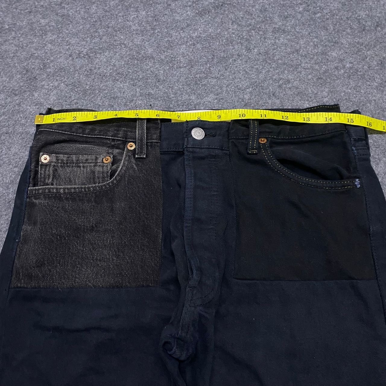 Levi's Vintage Levis QBISM Pour Edifice Patchwork Denim Size US 31 - 3 Thumbnail