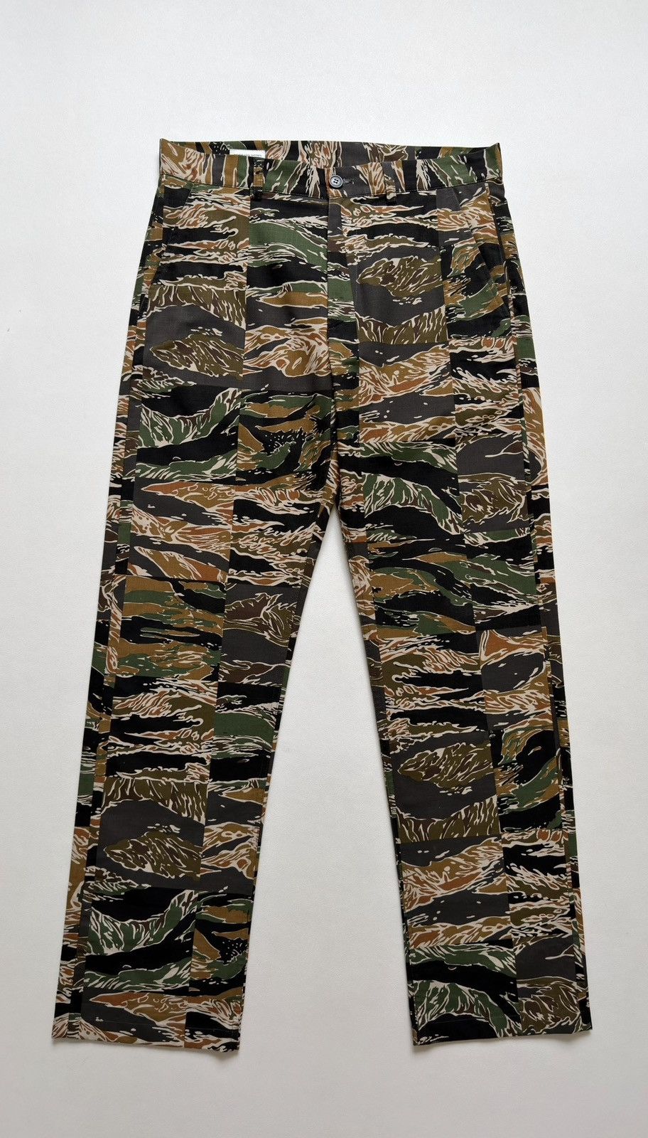 Dries Van Noten S/S 20 Patchwork Tiger Camo Print Pants Size US 32 / EU 48 - 1 Thumbnail