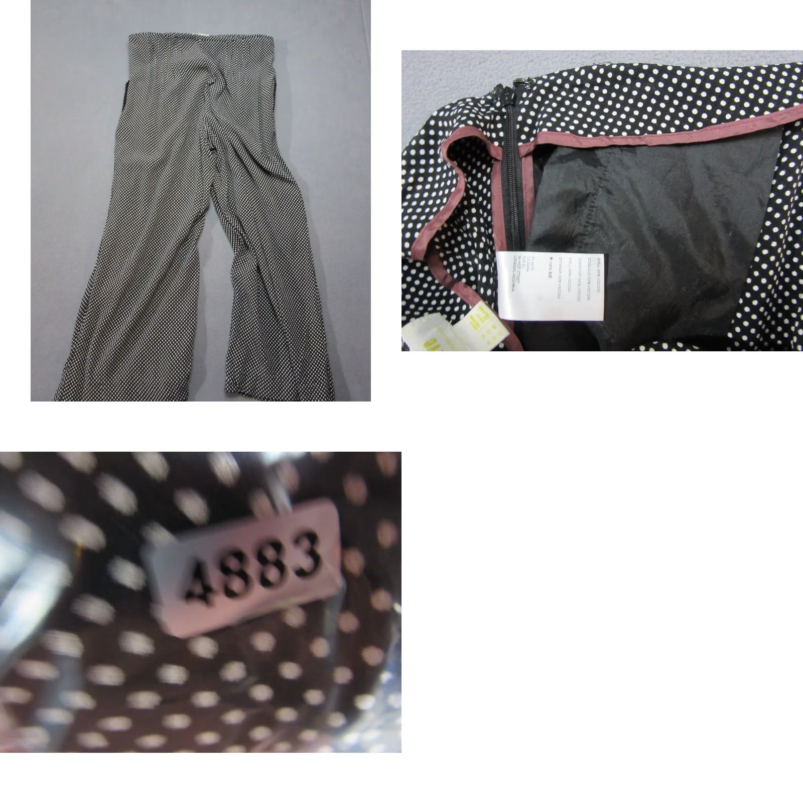Anthropologie Anthropologie Maeve Pants Womens 10 Black Polka Dot High Rise Cropped Wide Leg Pants Womens 10 Black Polka Dot High Rise Cropped Wide Leg Size 32" / US 10 / IT 46 - 9 Thumbnail