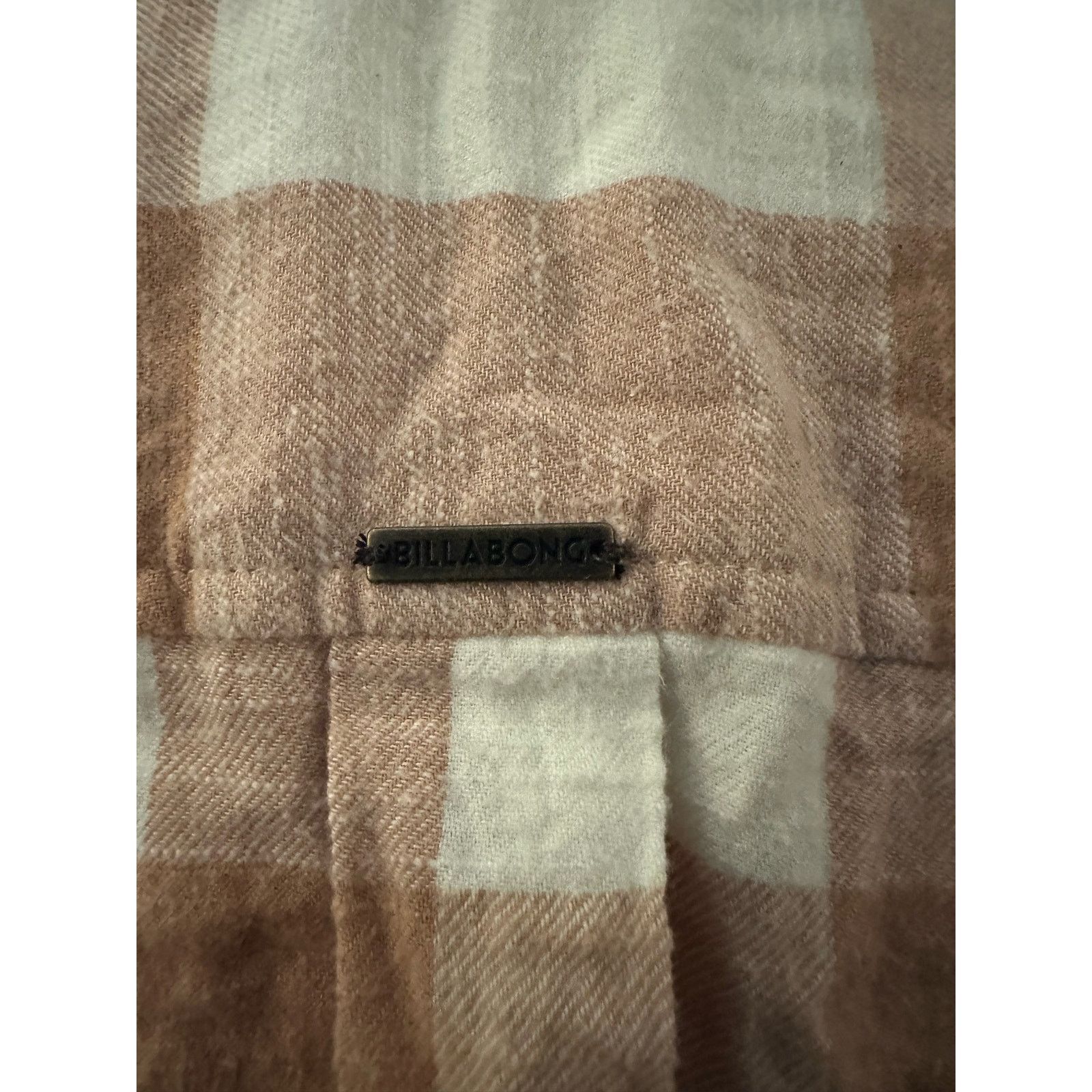 Billabong Billabong Women's Flannel Shirt Peach/White, Size Medium Size M / US 6-8 / IT 42-44 - 6 Thumbnail