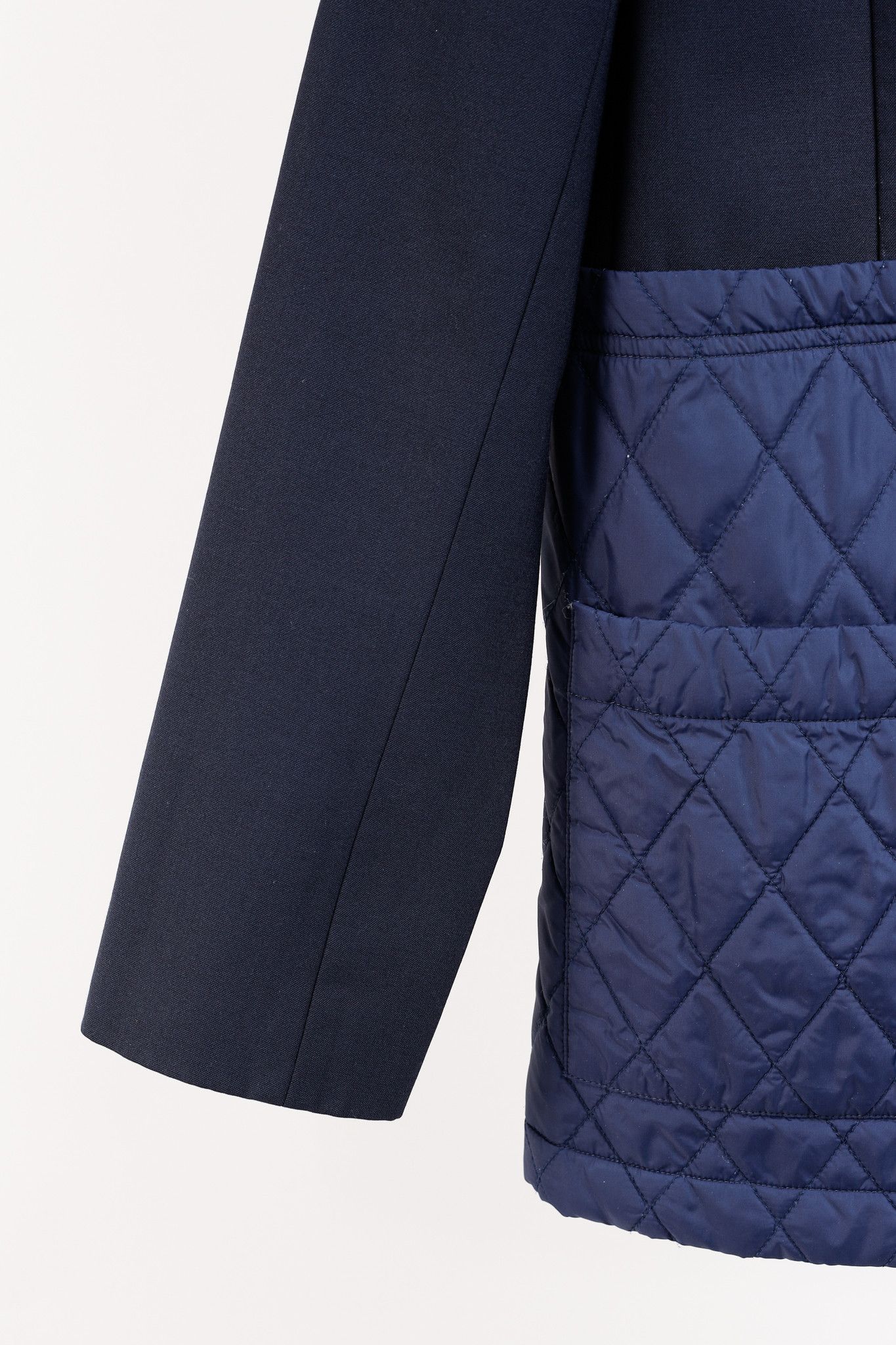 Tibi Tibi Quilted Combo Navy Blazer Jacket Size M / US 6-8 / IT 42-44 - 6 Thumbnail
