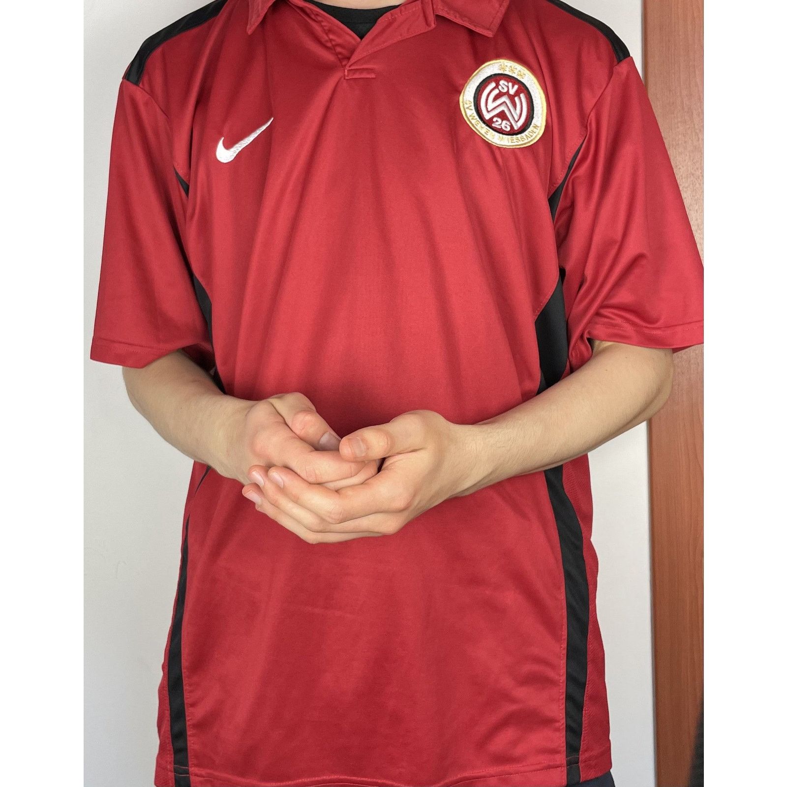 Nike Nike Dri-Fit Men's Red SV Wehen Wiesbaden Football Jersey XL Size US XL / EU 56 / 4 - 2 Thumbnail