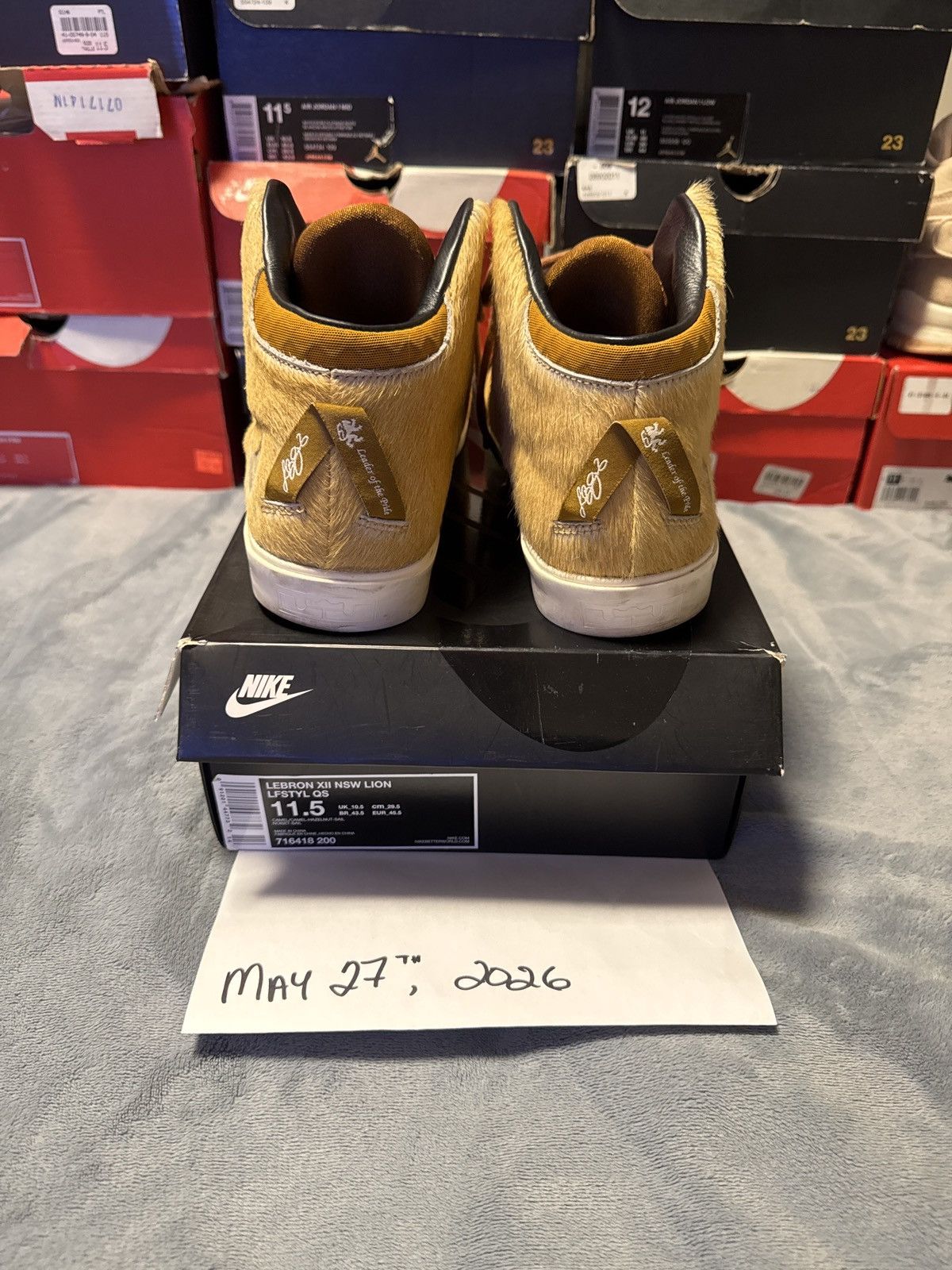 Nike Nike Lebron XII NSW Lifestyle ‘Lions Mane’ Size US 11.5 / EU 44-45 - 4 Thumbnail