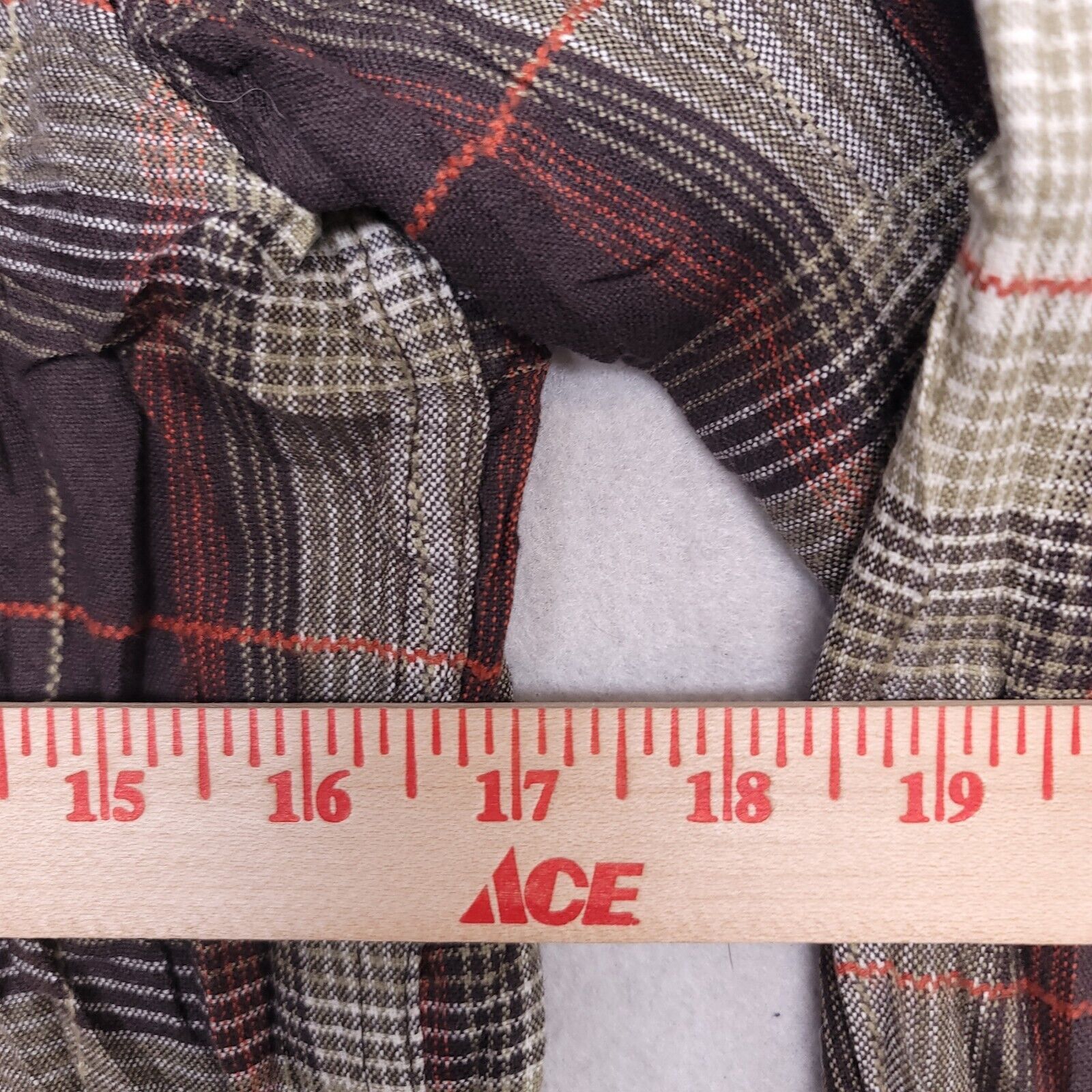 Treasure & Bond Treasure & Bond Tartan Flannel Shirt Men Size M Brown Orange Size US M / EU 48-50 / 2 - 8 Thumbnail