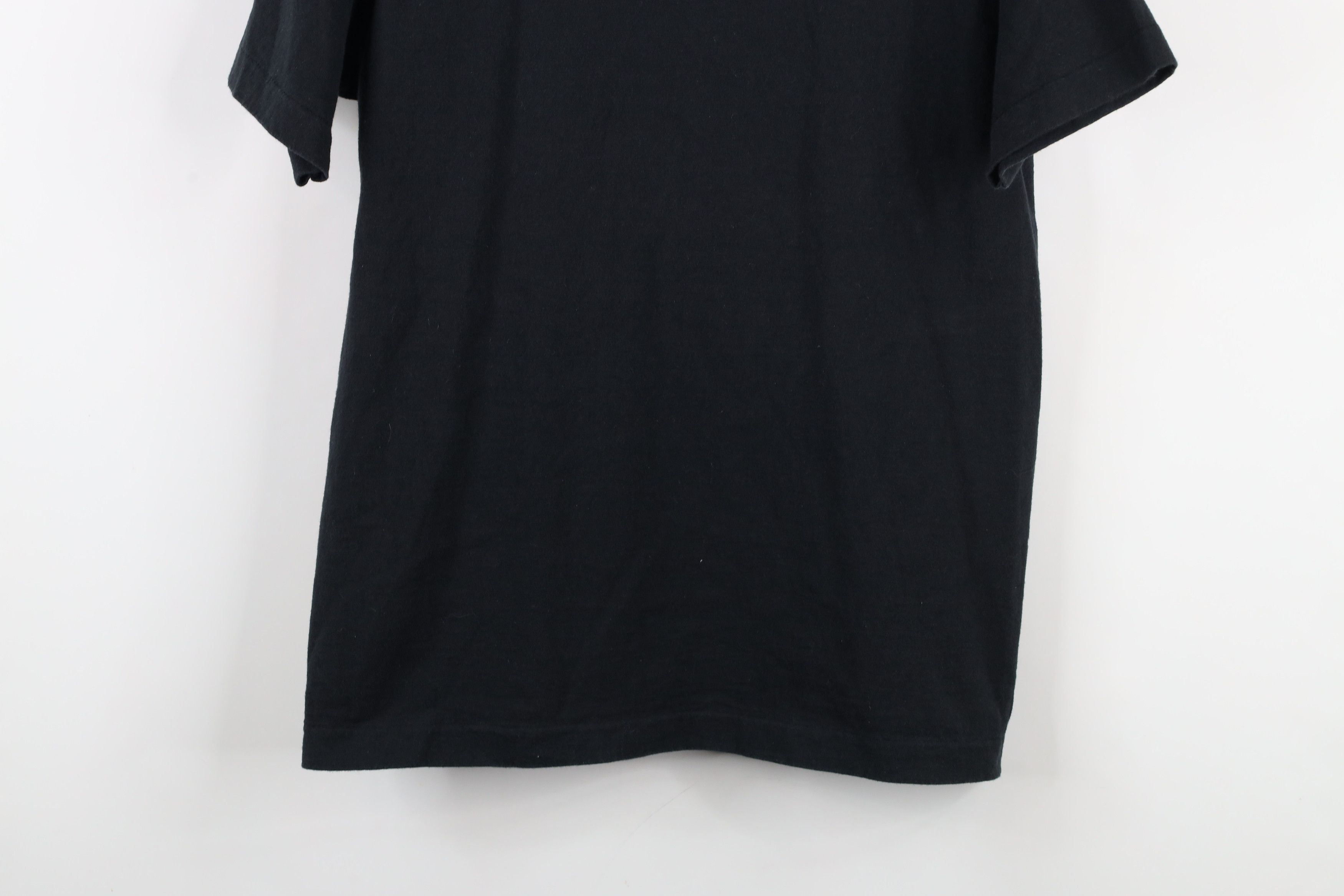 Vintage Vintage 90s Streetwear Blank Heavy Cotton T-Shirt Black USA Size US S / EU 44-46 / 1 - 3 Thumbnail