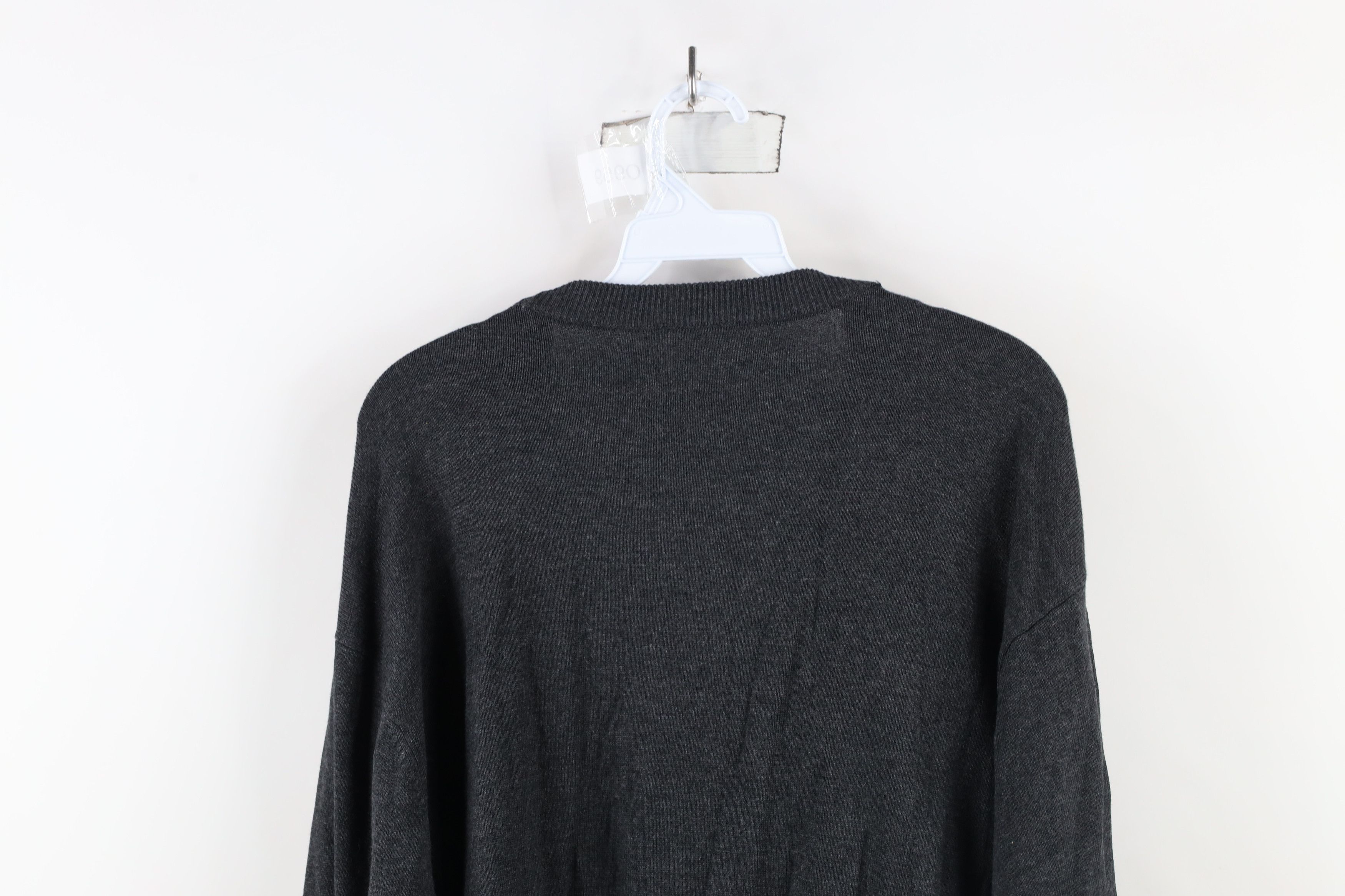 Vintage Vintage 90s Streetwear Knit Button Cardigan Sweater Gray Size US XXL / EU 58 / 5 - 7 Thumbnail
