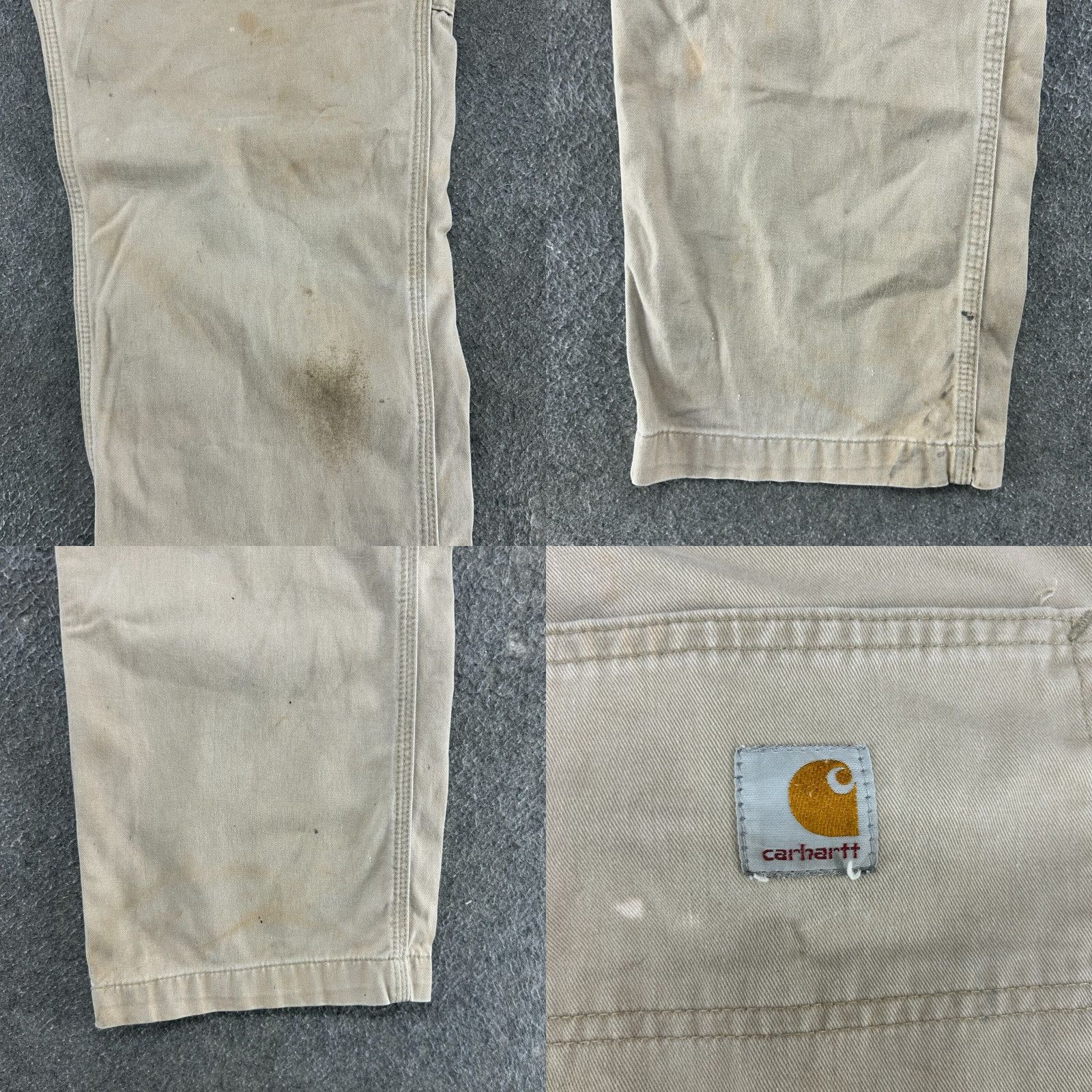 Carhartt VINTAGE Carhartt Pants Mens 36x32 Brown Tan Carpenter Twill Cotton Distressed Size US 36 / EU 52 - 9 Thumbnail