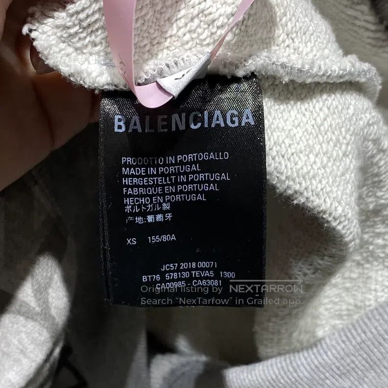 Balenciaga Balenciaga Gray Graffiti Letter Logo Full Print Hooded Jac Size US XS / EU 42 / 0 - 4 Thumbnail