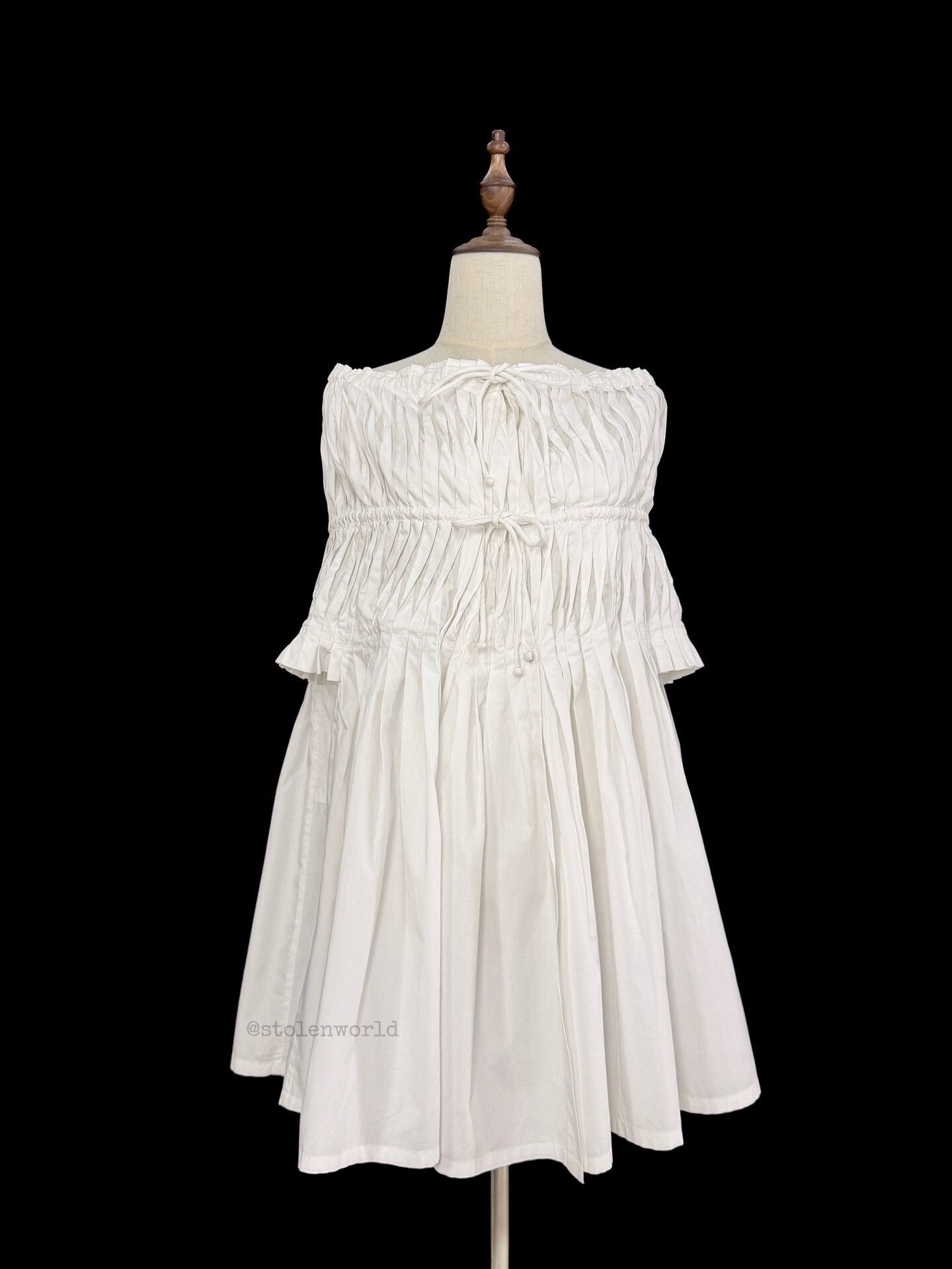 Issey Miyake HaaT Pleated White Top