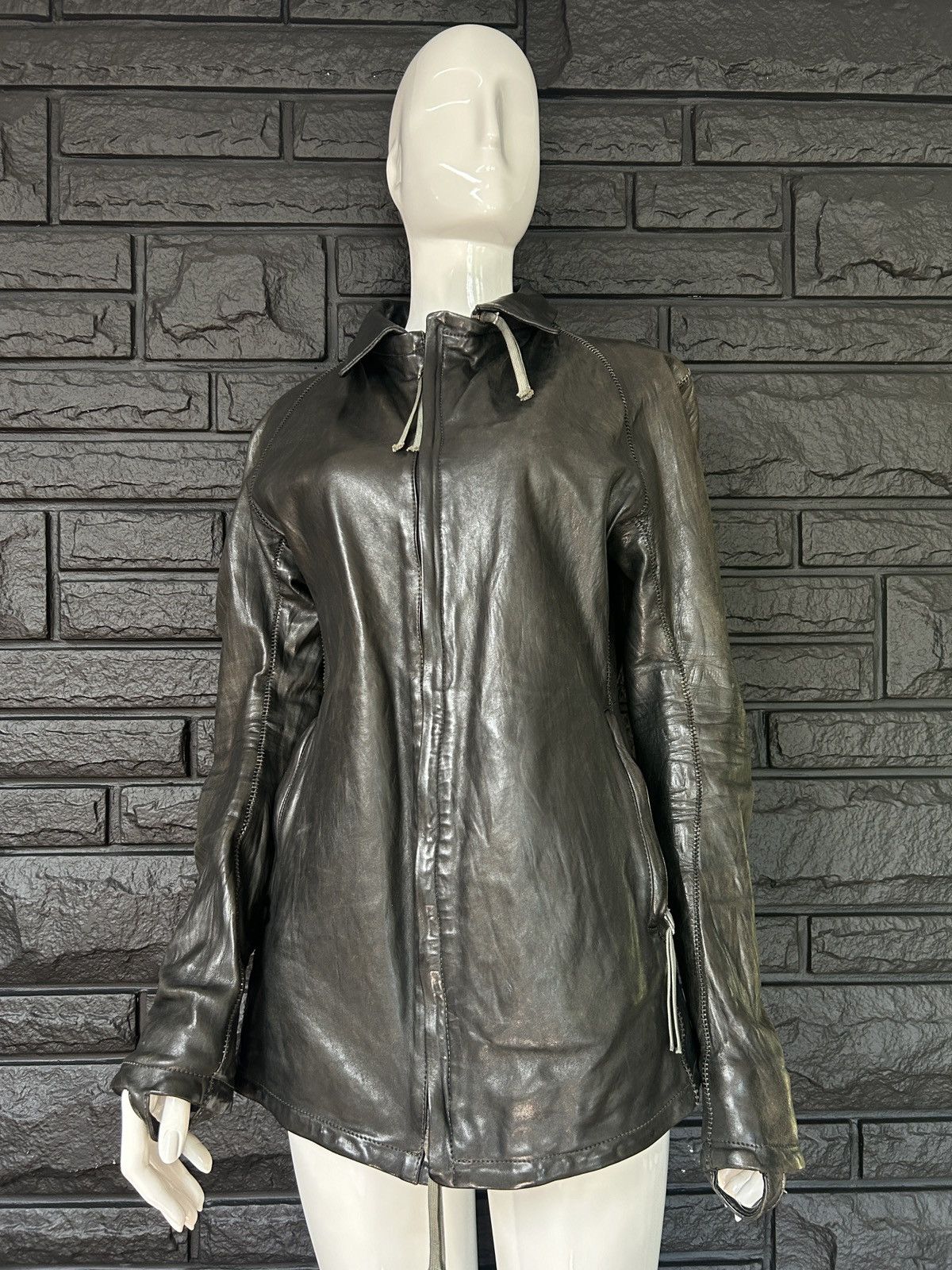 Boris Bidjan Saberi Boris Bidjan Saberi J2-F251 S/S 2014 Horse Leather Jacket Size US M / EU 48-50 / 2 - 3 Thumbnail