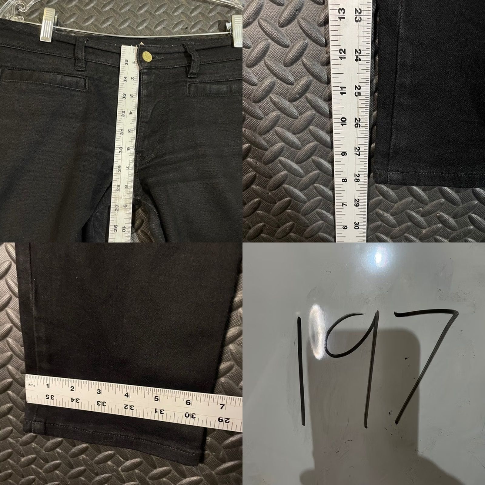 Vintage MIH Jeans Paris Women's Black Slim Leg Mid Rise Cropped Size 30 Stretch Size 30" / US 8 / IT 44 - 8 Thumbnail
