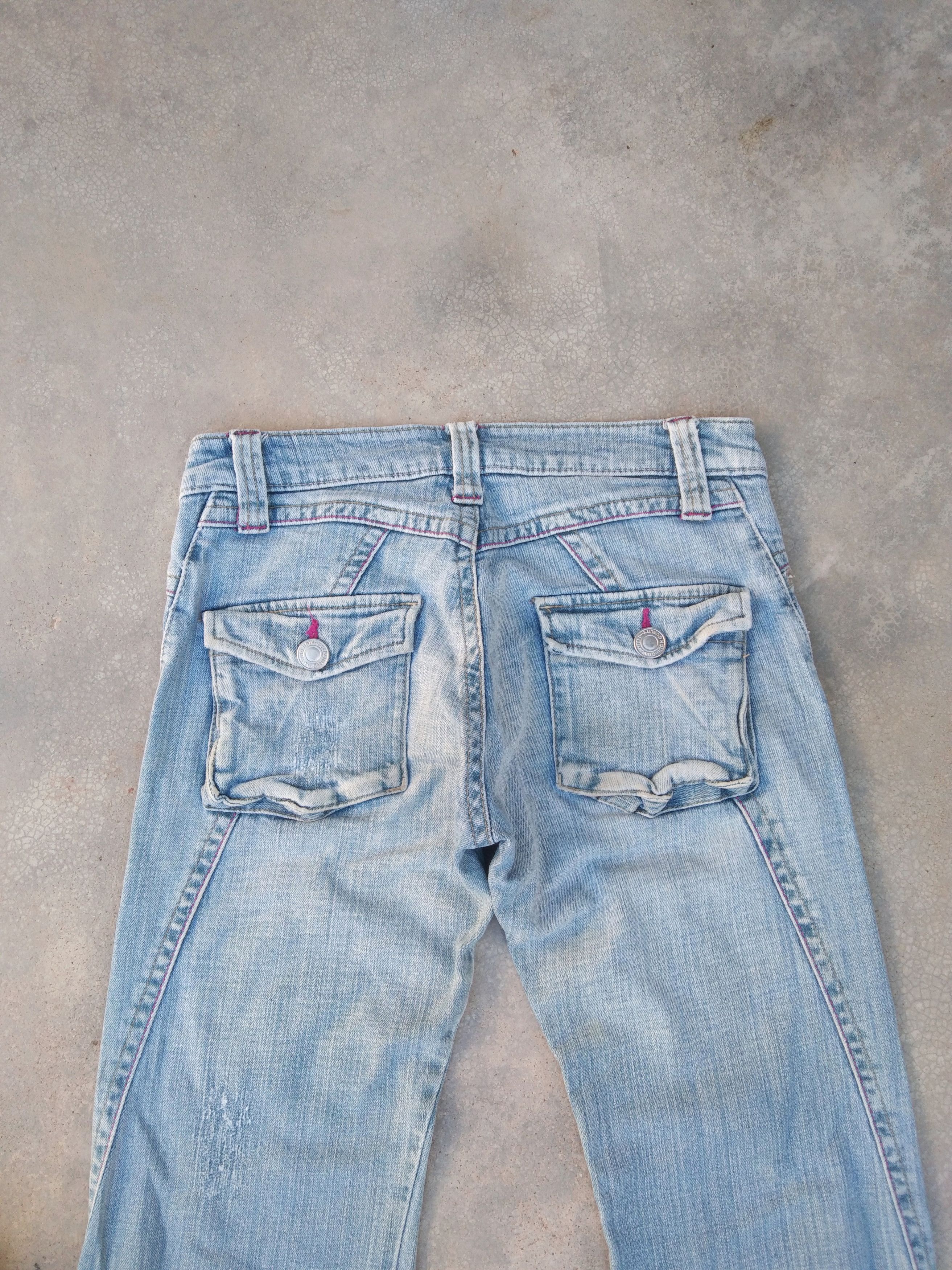 Japanese Brand 90s Vintage Flared Jeans 28x30 Size US 28 / EU 44 - 4 Thumbnail