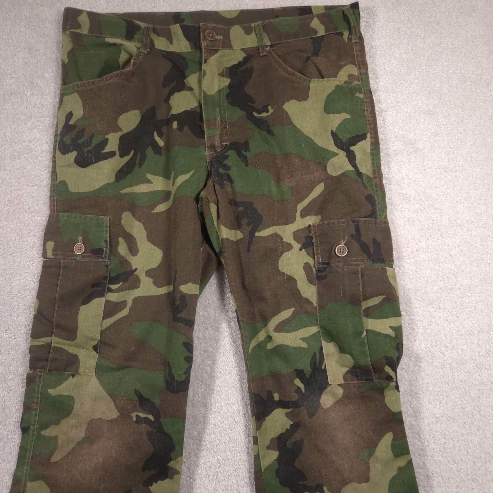 Bass Pro Shops Bass Pro Shops Cargo Pants Mens 40x33 Green Woodland Camo Hunting Army Outdoor Size US 40 / EU 56 - 3 Thumbnail