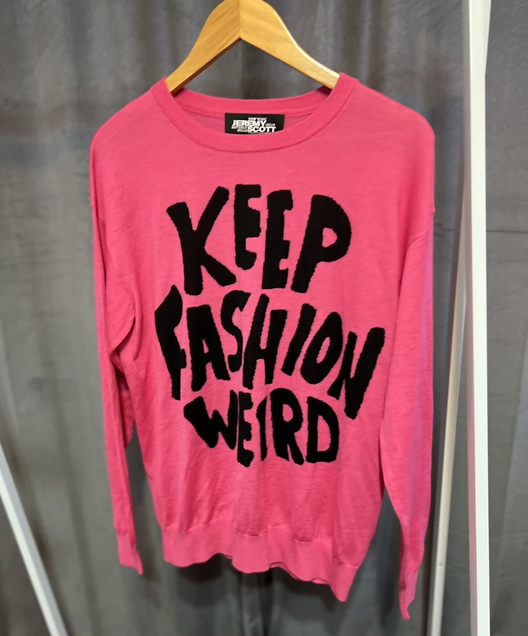 image of Jeremy Scott Sweater in Pink, Women's (Size Small)