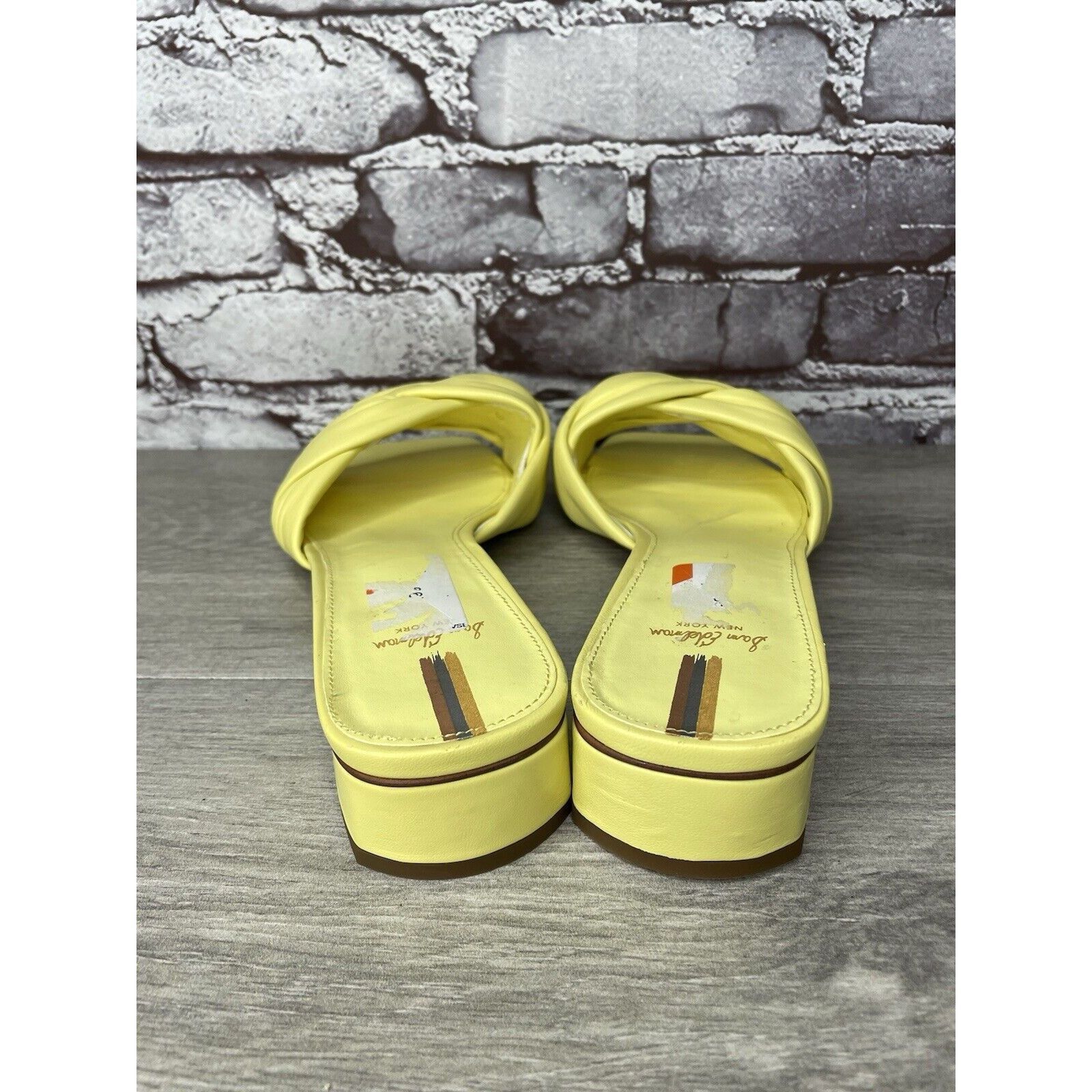 Sam Edelman Sam Edelman Dawson Yellow Leather Slides Heel Sandals Women’ Size US 10 / IT 40 - 4 Thumbnail
