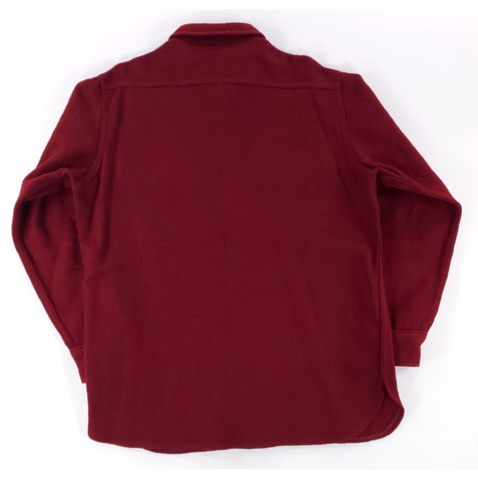 Vintage VINTAGE Woolrich VTG 70s 80s Wool Blend Button Up Shirt Red Crimson Mens L Size US L / EU 52-54 / 3 - 4 Thumbnail