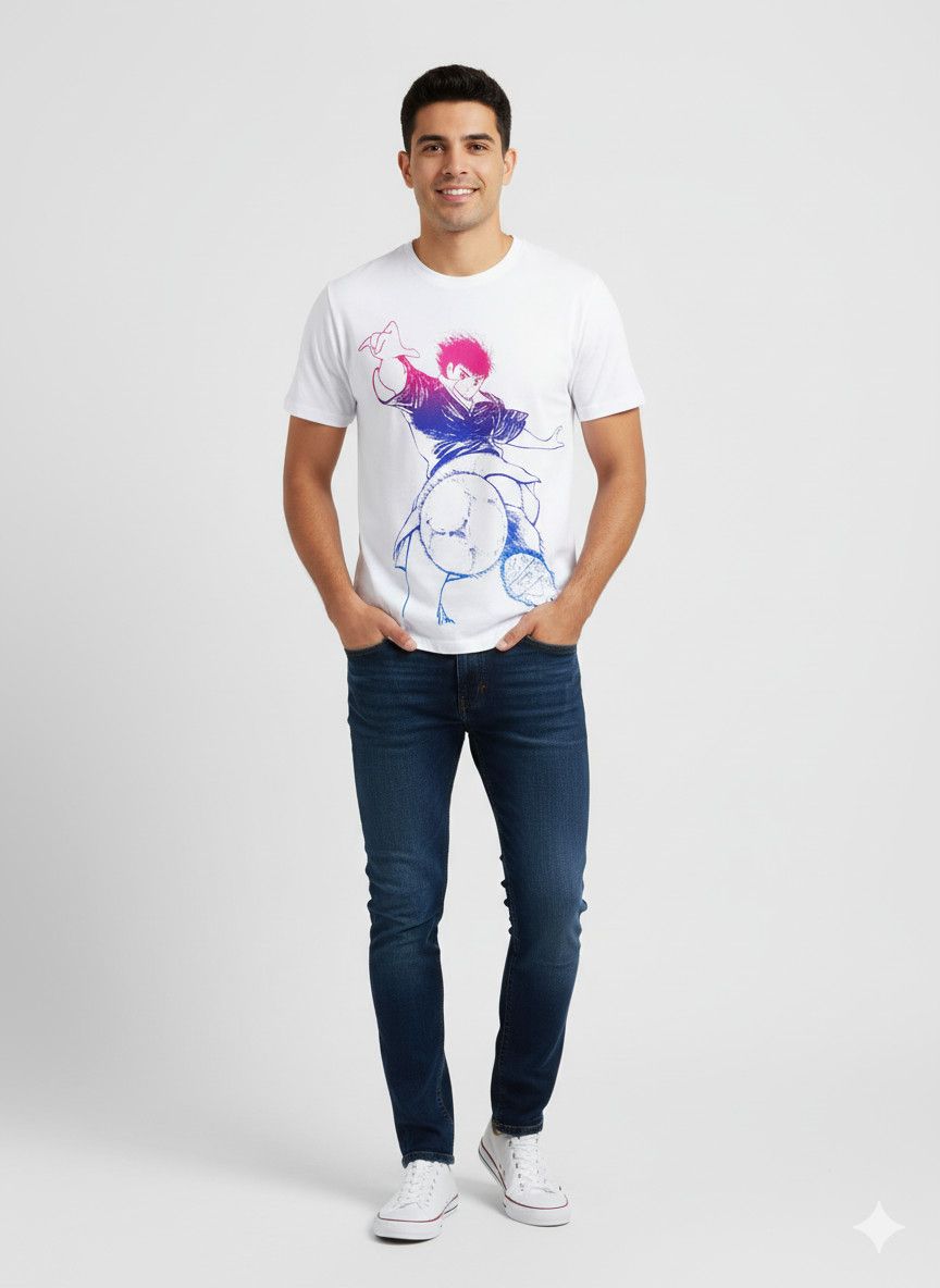 Anime Rare Captain Tsubasa anime shirt Size US M / EU 48-50 / 2 - 1 Thumbnail