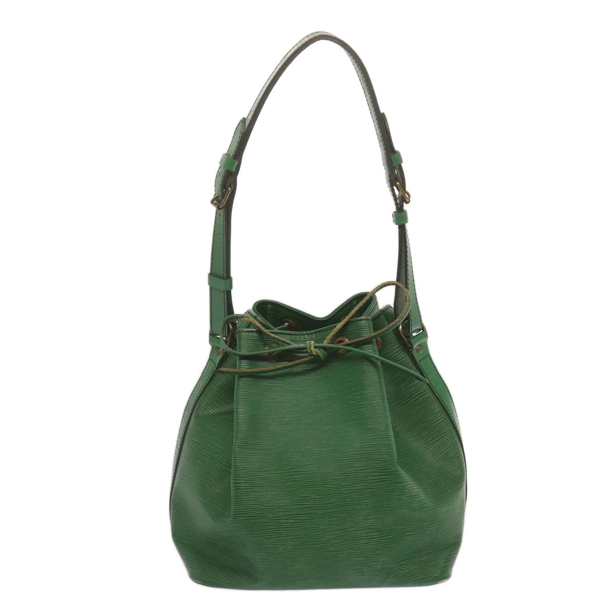 Noé Green Leather Shoulder Bag (Pre-Owned)