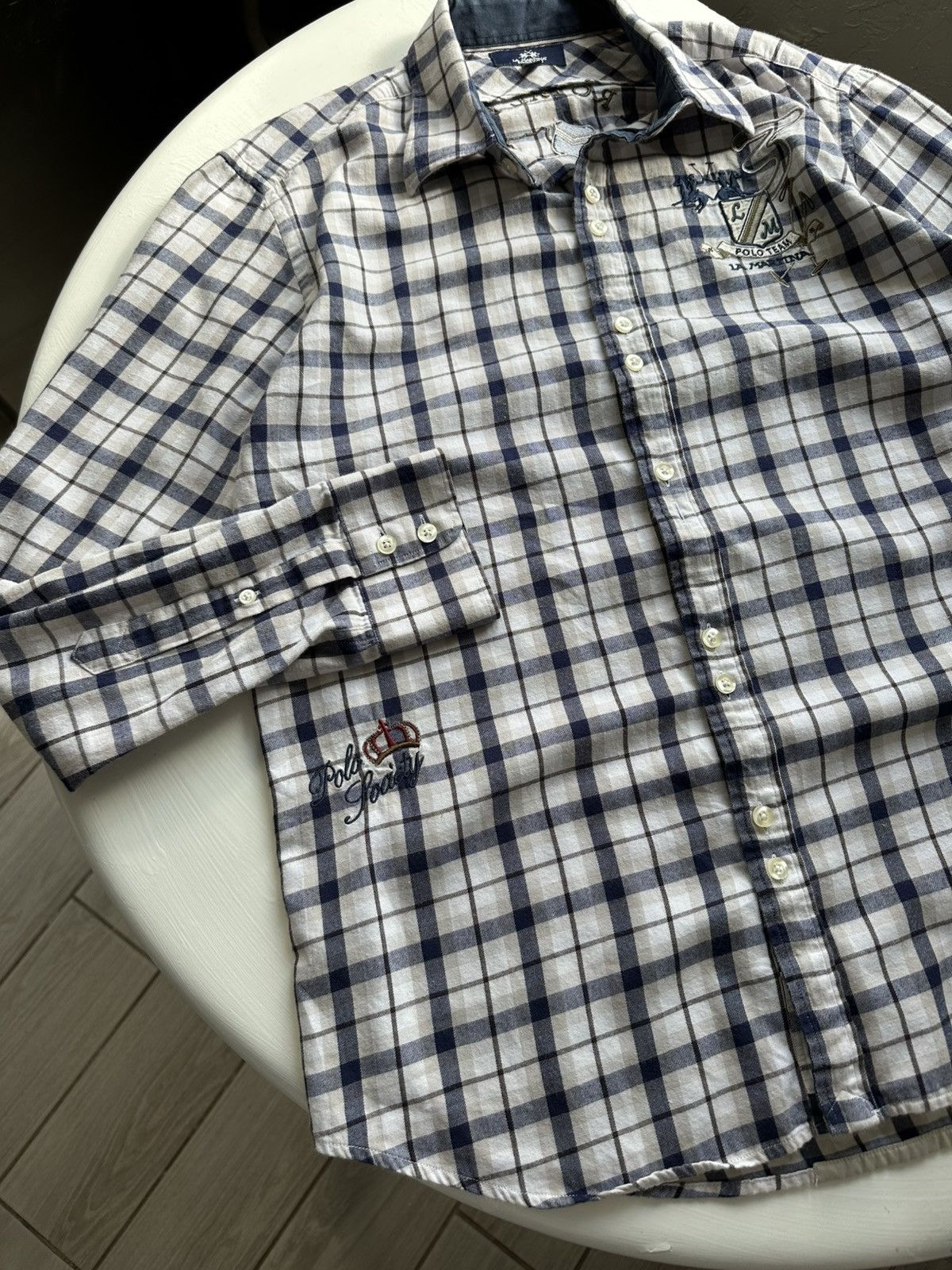 La Martina × Vintage La Martina Shirt Long Sleeve Polo Cup Y2K Size M Size US L / EU 52-54 / 3 - 4 Thumbnail
