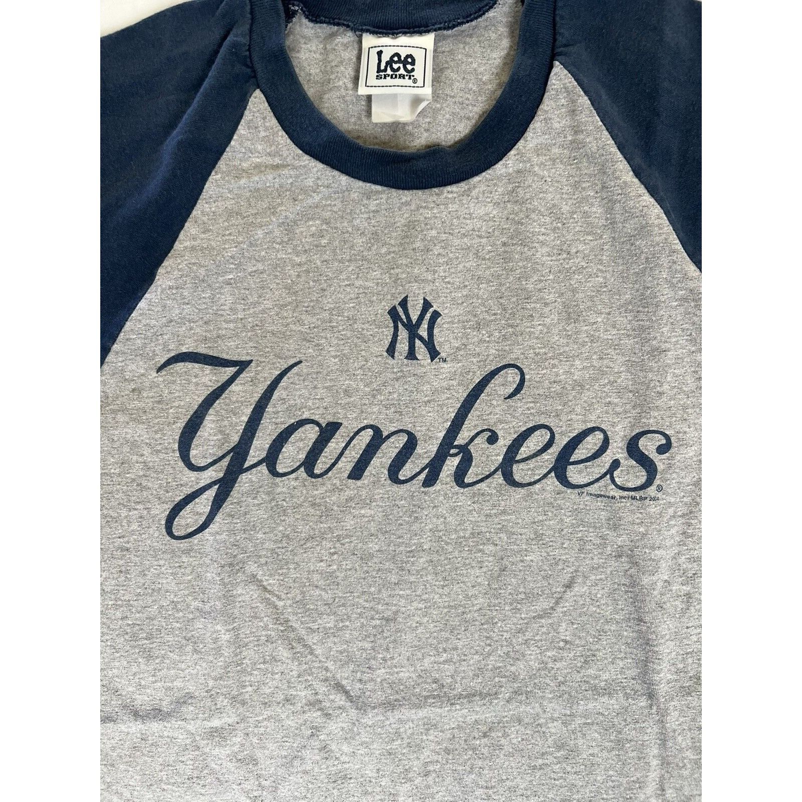 Lee × Vintage Vintage New York Yankees 3/4 Sleeve Shirt Size Large Spell O Size US L / EU 52-54 / 3 - 2 Thumbnail