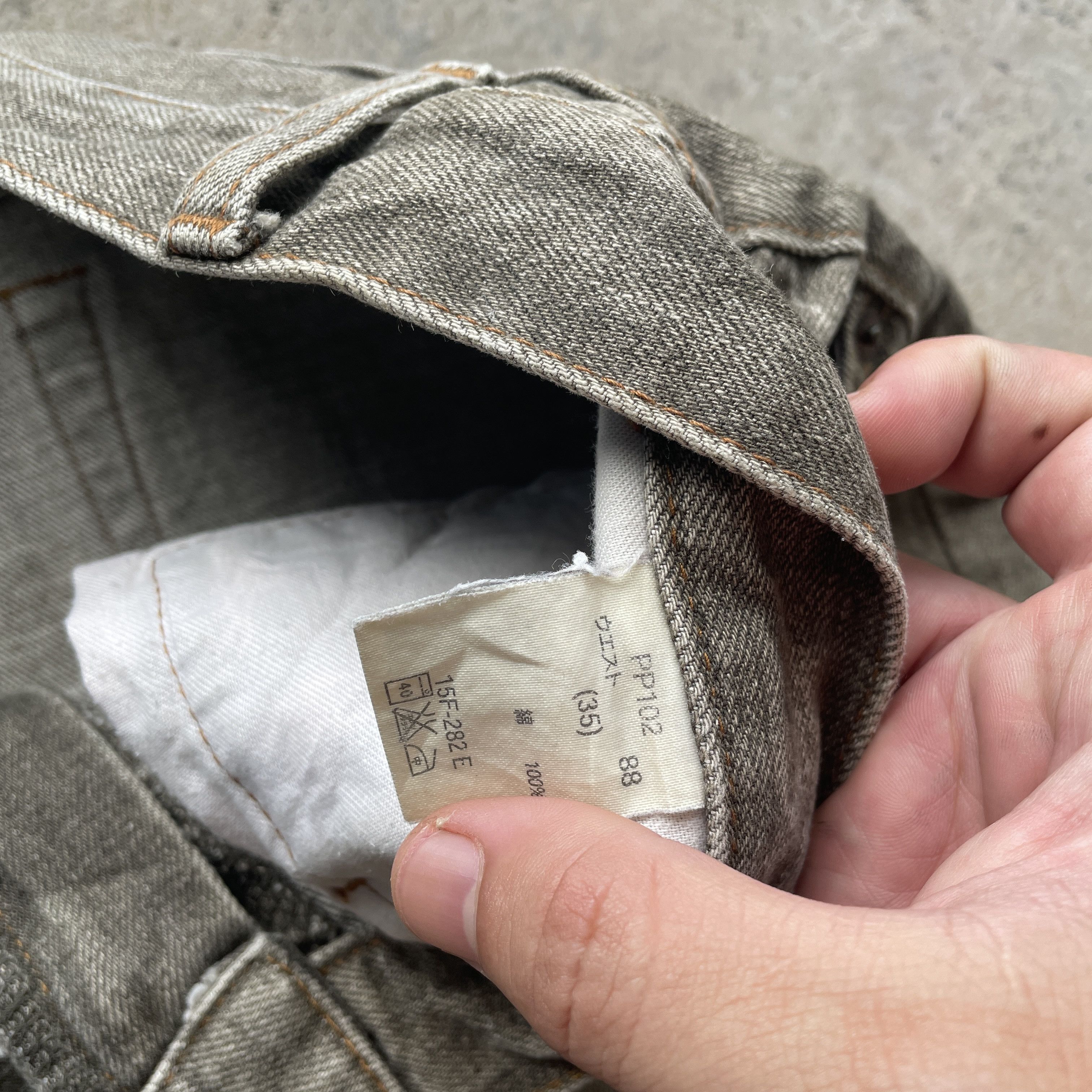 Japanese Brand Japan Vintage Jeans Baggy Greyish Browns Faded Denim Pants Size US 34 / EU 50 - 8 Thumbnail